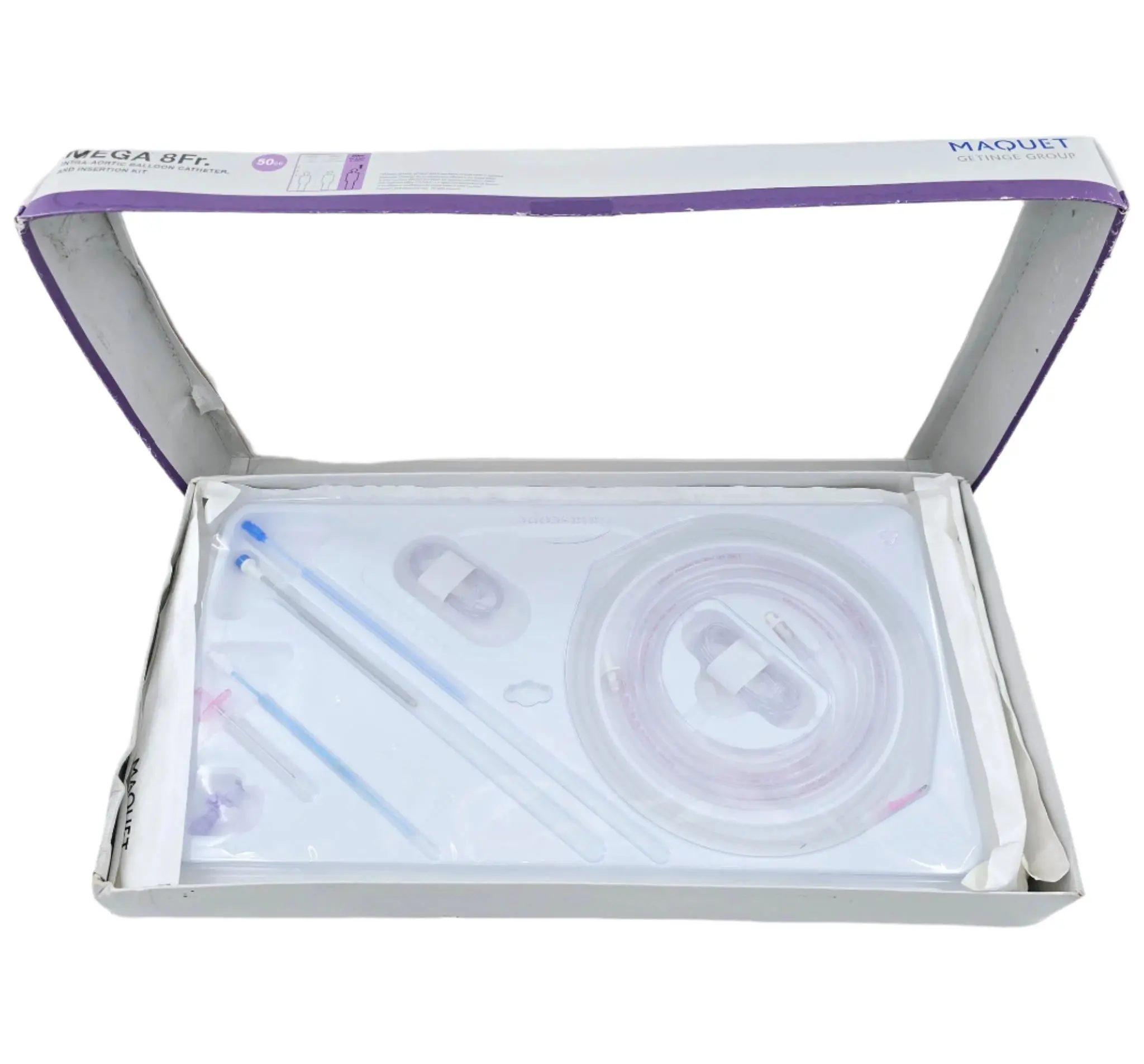 Maquet 0684-00-0296-01U Mega 8F IAB Catheter & Insertion Kit 50cc w/ Two Statlock