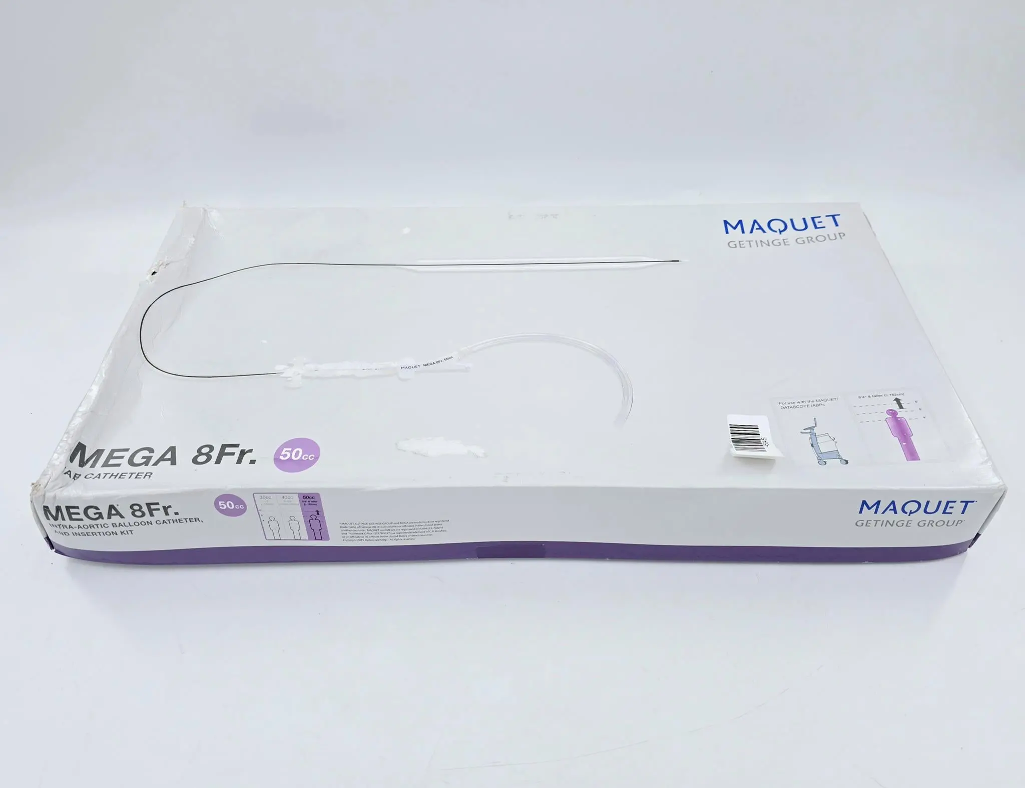 Maquet 0684-00-0296-01U Mega 8F IAB Catheter & Insertion Kit 50cc w/ Two Statlock - Image 2