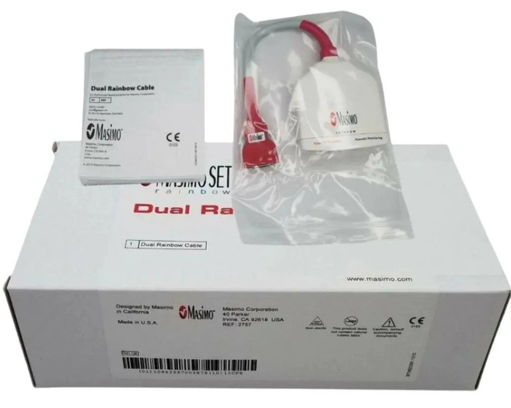 Masimo 2757 Dual-Channel Rainbow Acoustic Monitoring Cable