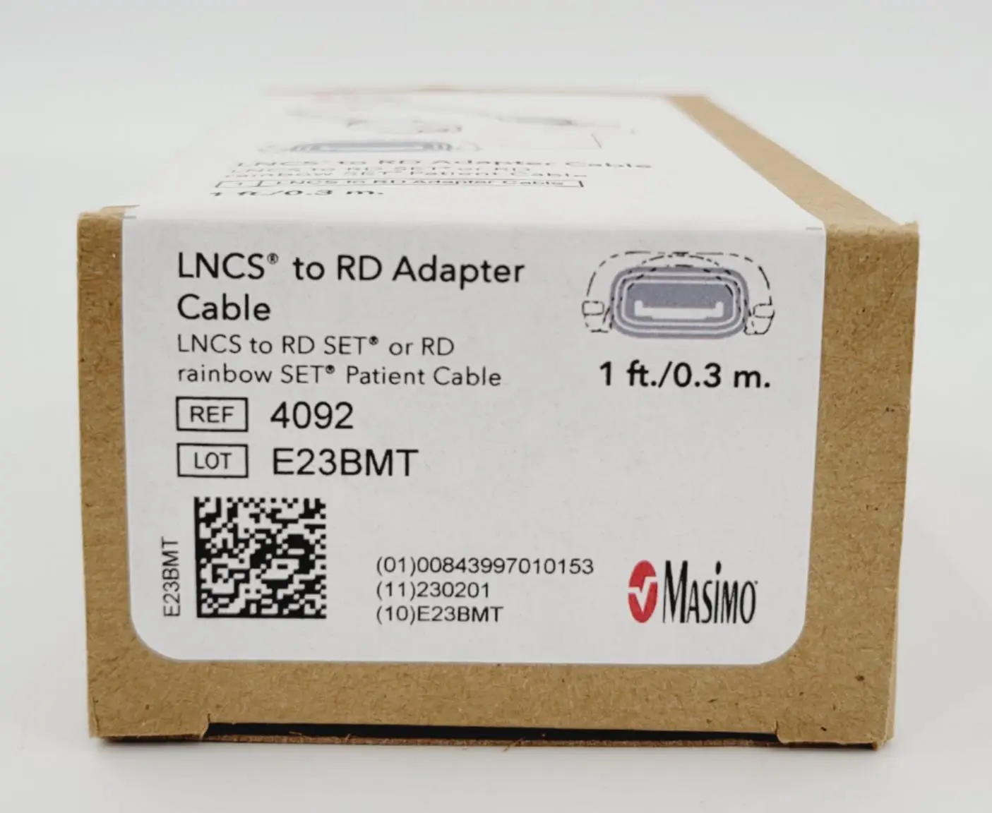Masimo 4092 LNCS to RD Adapter Cable 1ft New - Image 4