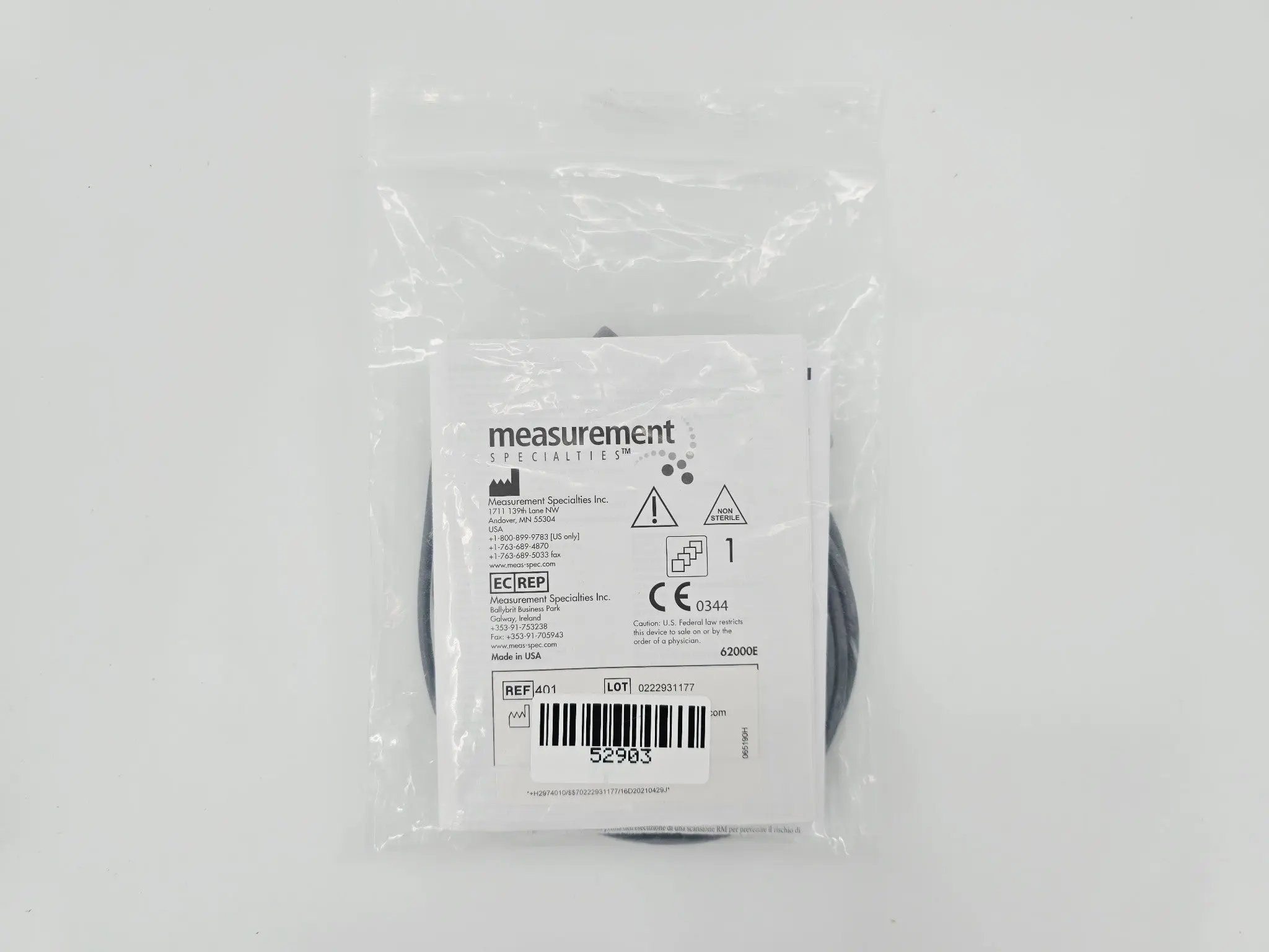 Measurmement Specialties 401 Temperature Probe Espohageal/Rectal (Adult) - Image 2