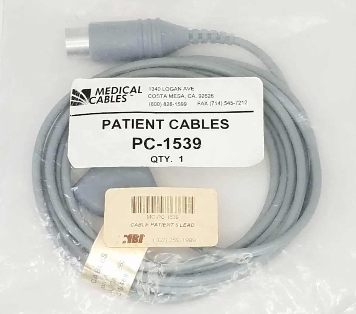 Medical Cables PC-1539 5 Lead ECG Cable