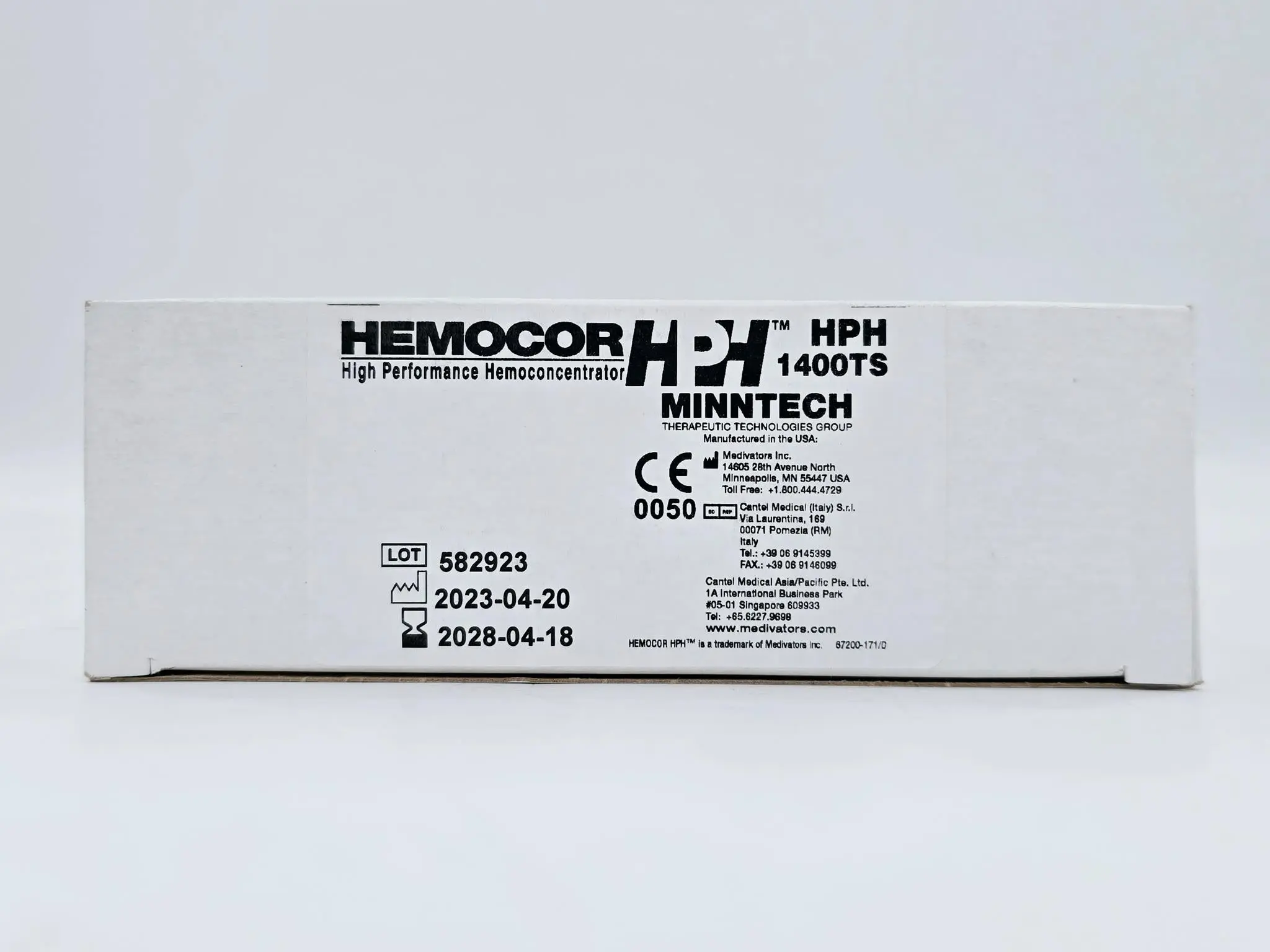 Medivators HPH 1400TS Hemocor No-rinse 1.3 M2 Hemoconcentrator w/ Tubing & Adapter Set - Image 3