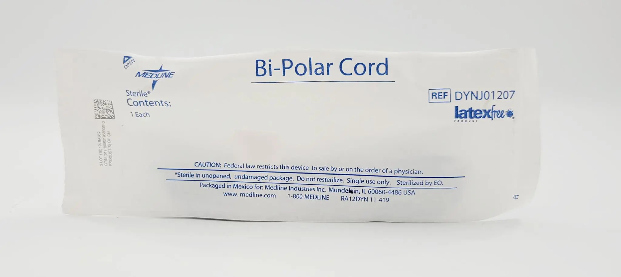 Medline Bipolar Cautery  DYNJ01207 Cord 12' Case of 50 - Image 2
