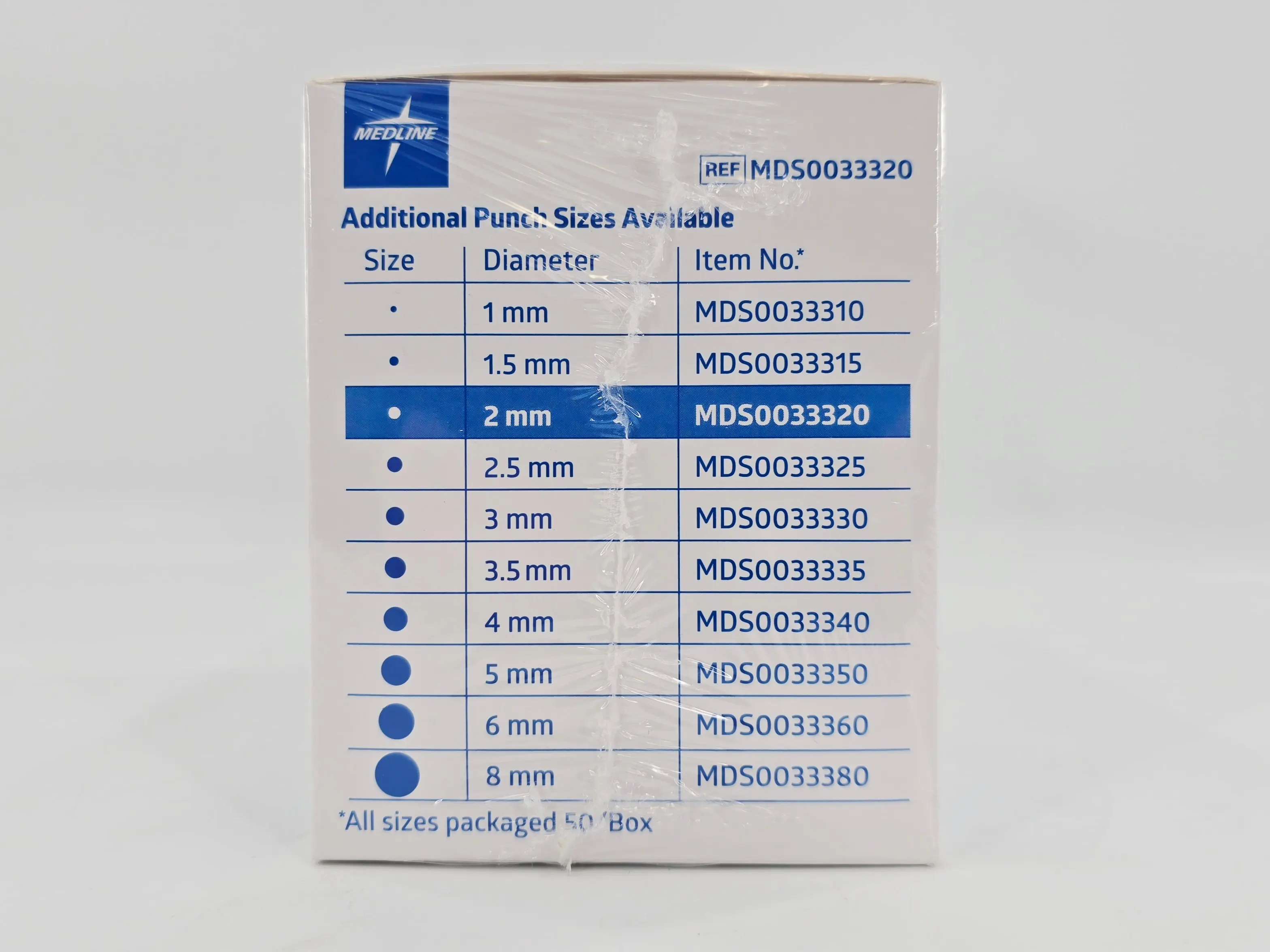Medline MDS0033320 Disposable Dermal Biopsy Punch 2mm BX/50 - Image 3