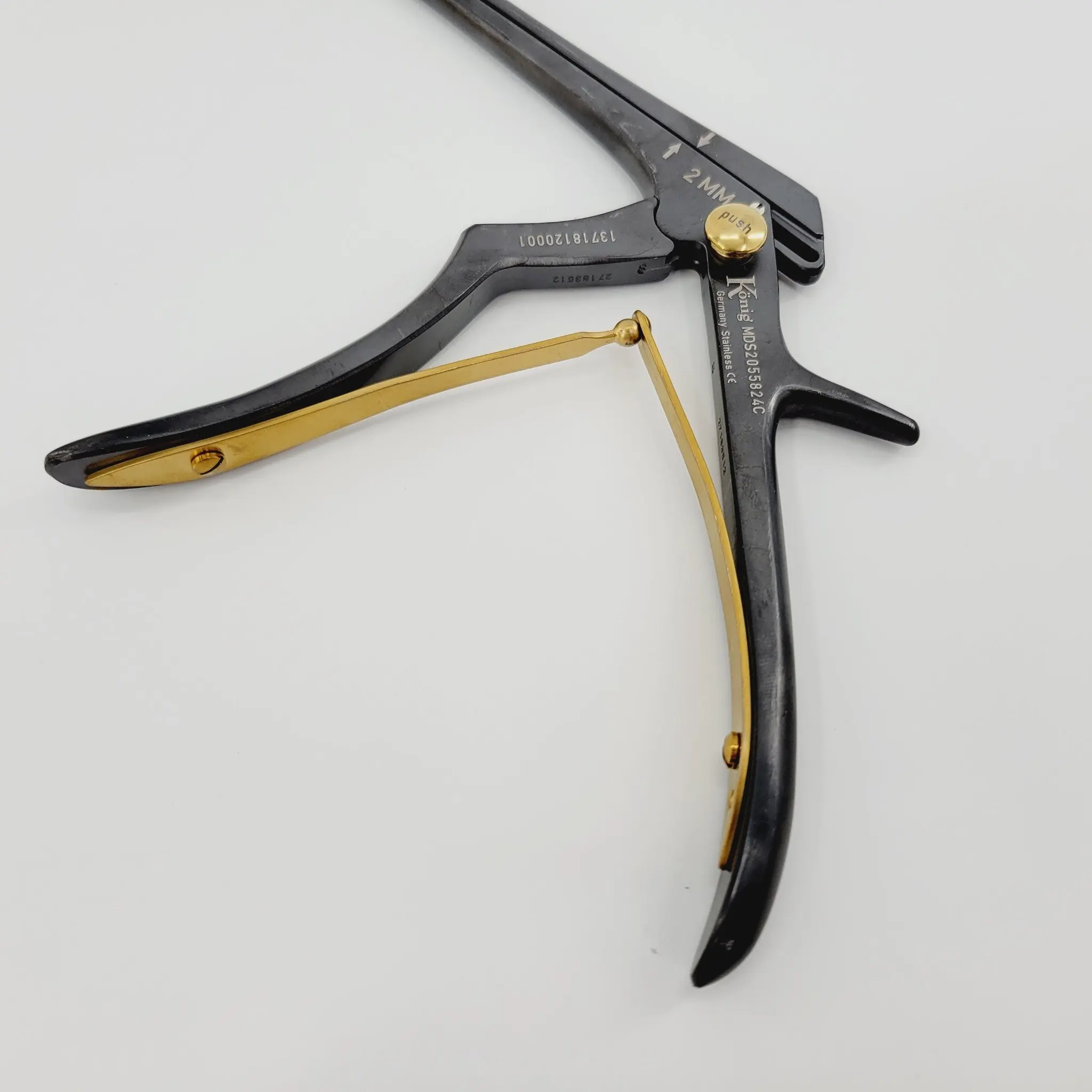 Medline MDS2055824C Konig EZ Clean 2mm Detachable Kerrison 40° Up Thin Footplate 10-1/2" - Image 3