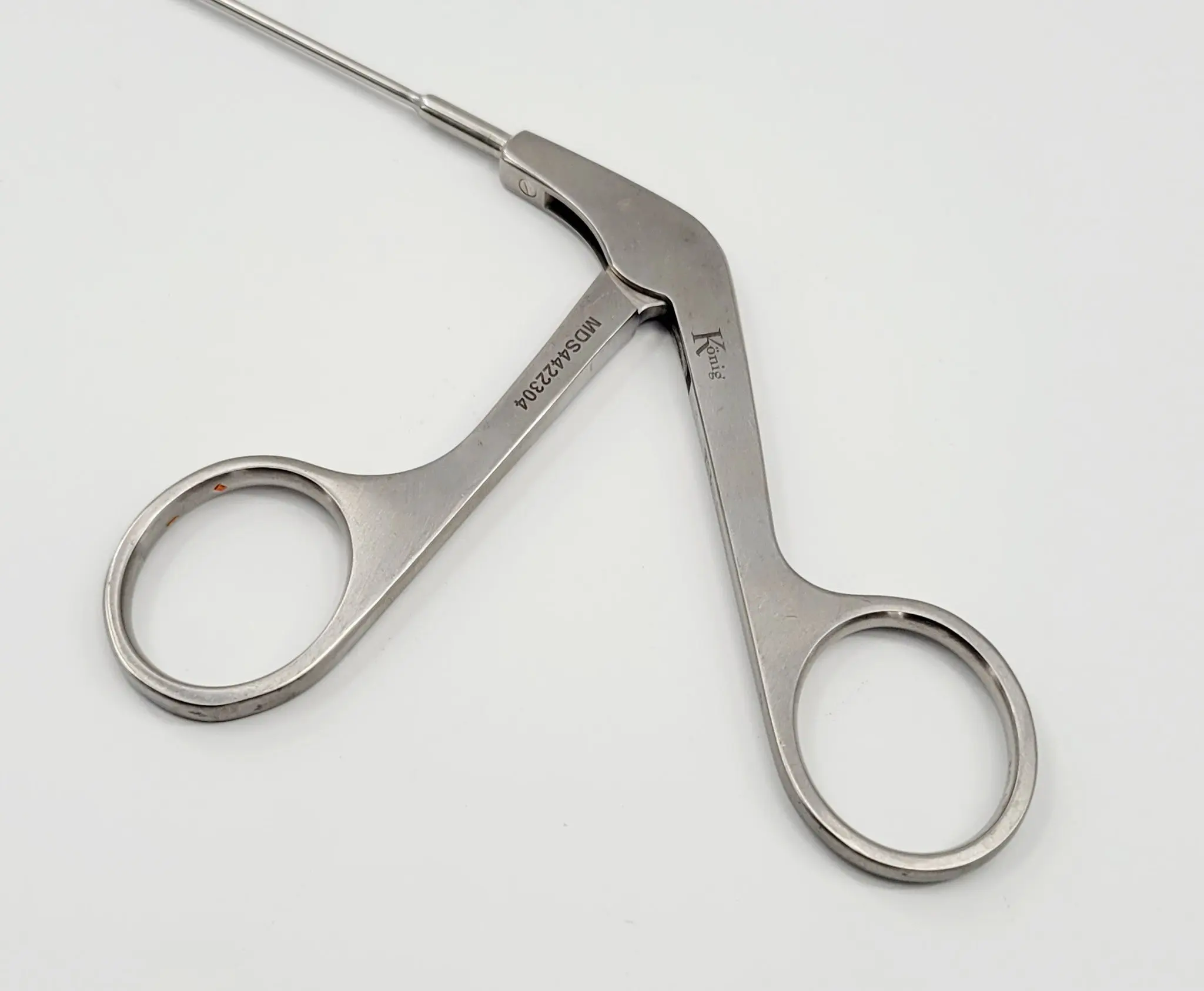 Medline MDS4422304 Jako Micro Laryngeal Scissors 6mm Curved Blades 12-7/8" - Image 3