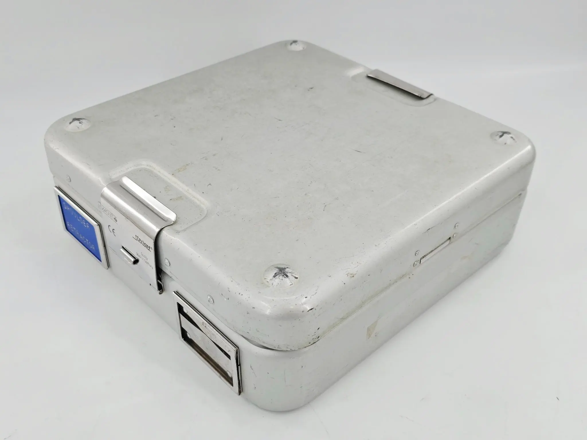 Medline Wagner Steriset Half-Size Instrument Sterilization Container w/ Basket - Image 2