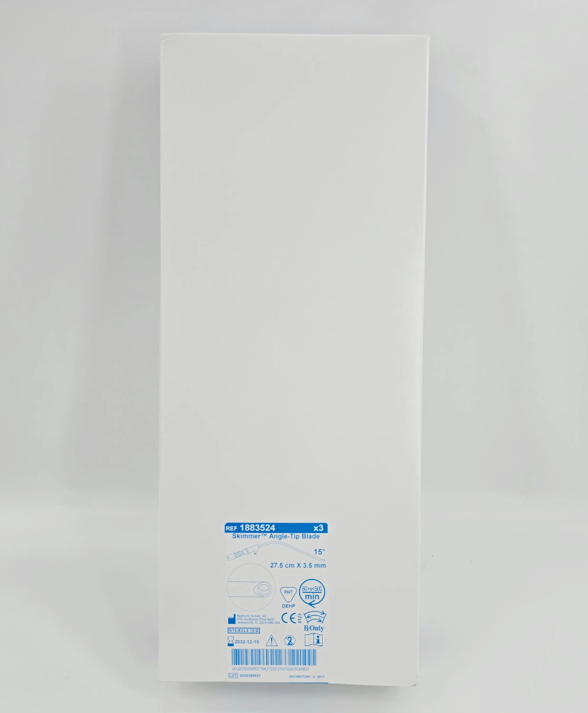 Medtronic 1883524 Skimmer Angle-Tip Blade 27.5cm x 3.5mm 15° BX/3 - Image 2