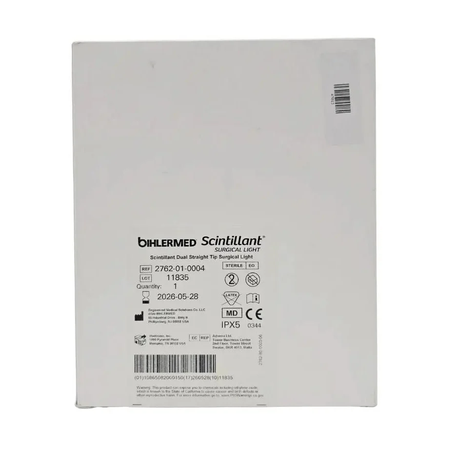 Medtronic 2762-01-0004 Bihlermed Scintillant Dual Straight Tip Surgical Light