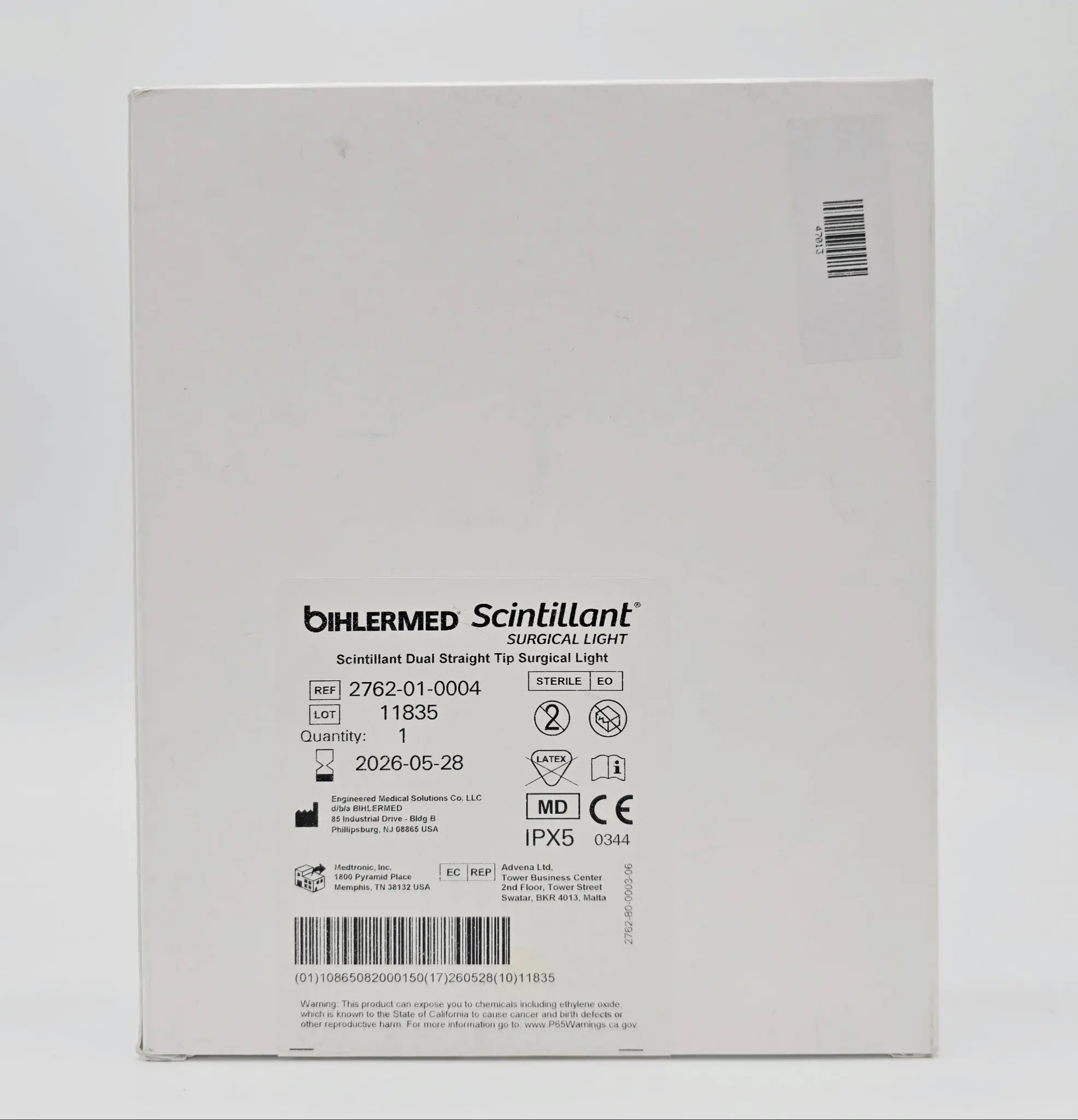 Medtronic 2762-01-0004 Bihlermed Scintillant Dual Straight Tip Surgical Light - Image 2