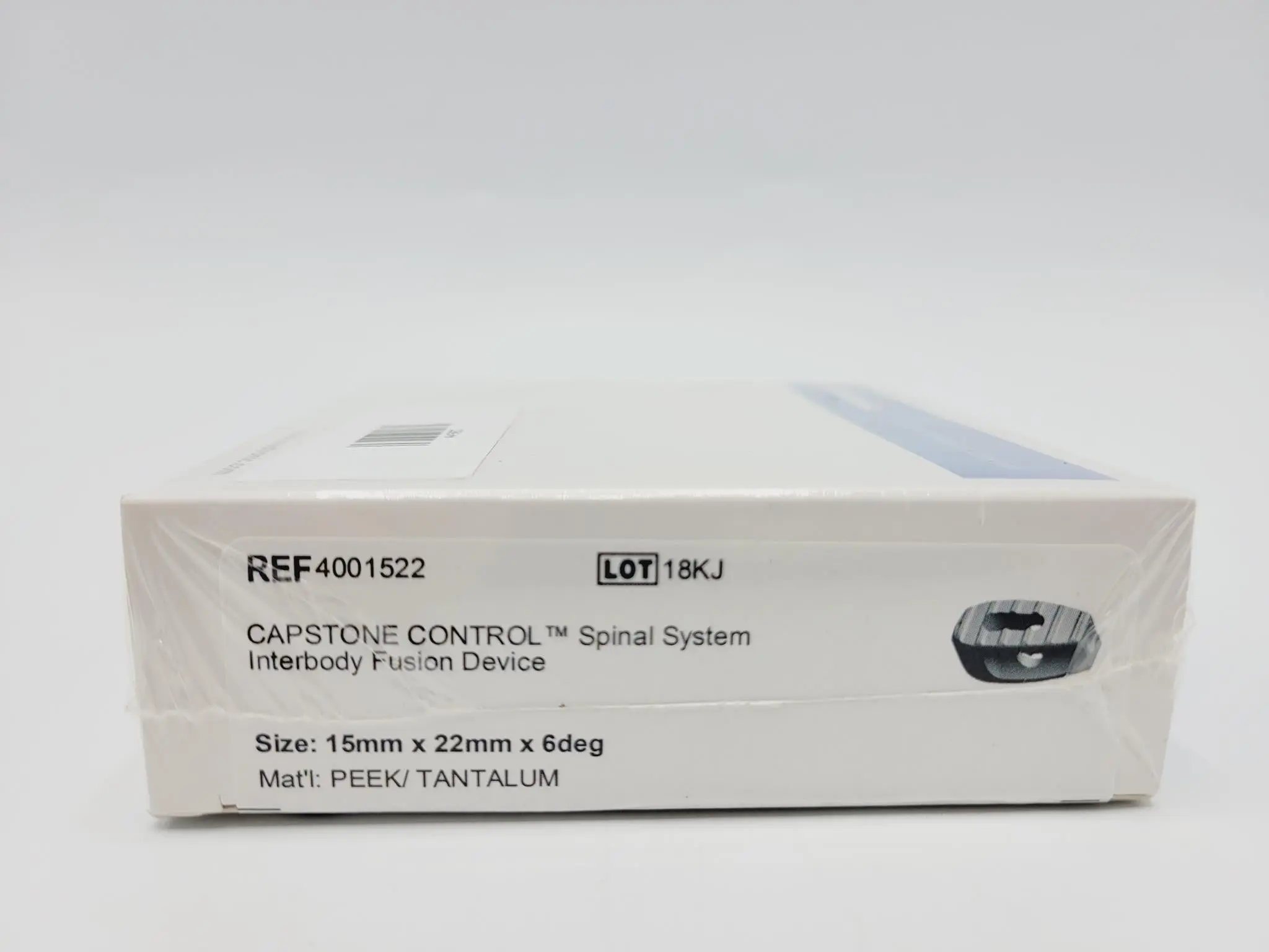 Medtronic 4001522 Capstone Control 15x22mm x 6 Deg. Spinal System Fusion Device - Image 2