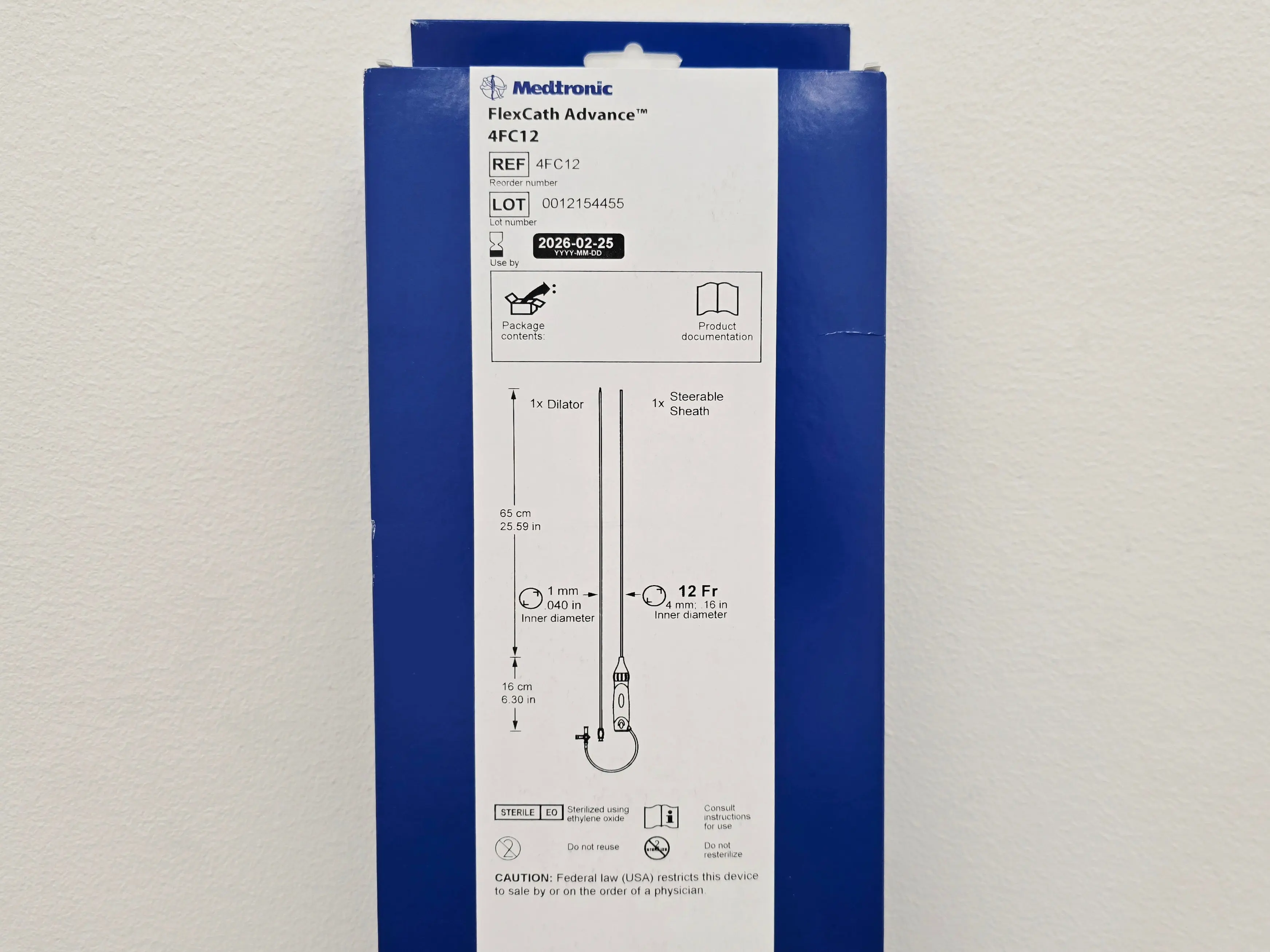Medtronic 4FC12 FlexCath Advance Steerable Sheath 12 Fr 1/EA - Image 3