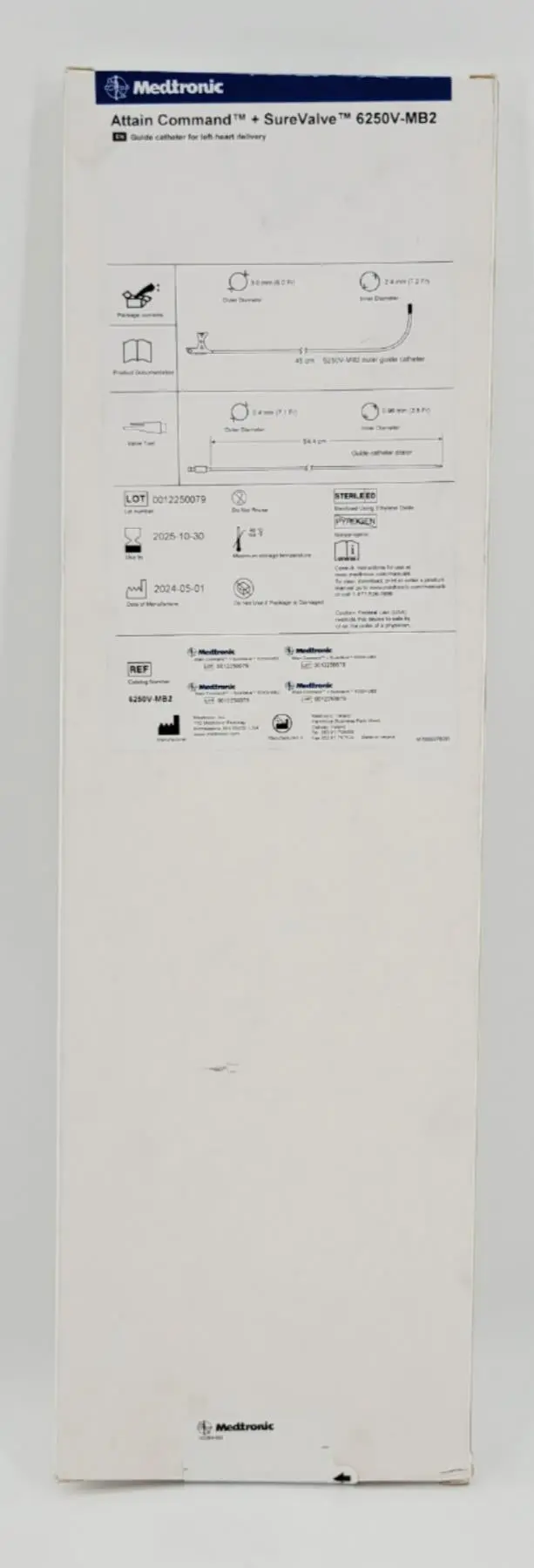 Medtronic 6250V-MB2 Attain Command + SureValve Guide Catheter Left Heart Deliver - Image 3