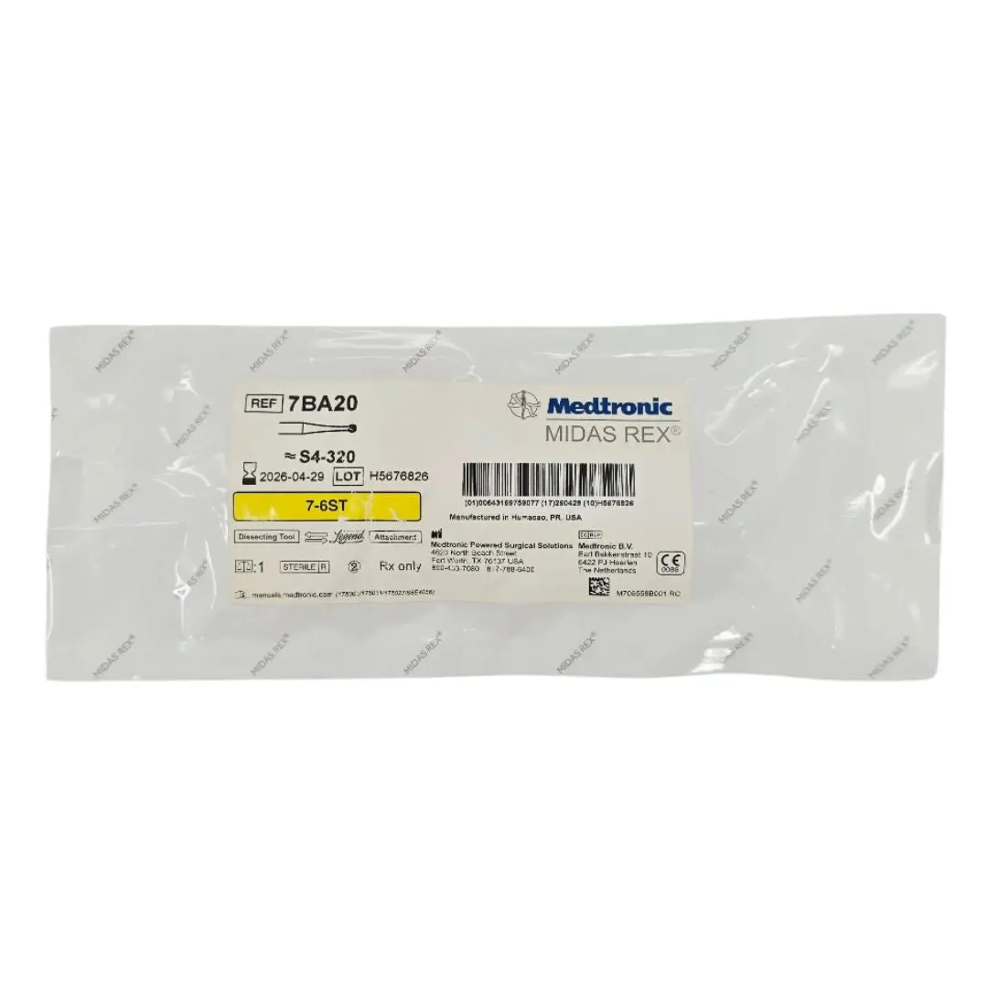 Medtronic 7BA20 Midas Rex 7-6ST Legend Bur Attachment 7cm x 2mm Dissecting Tool