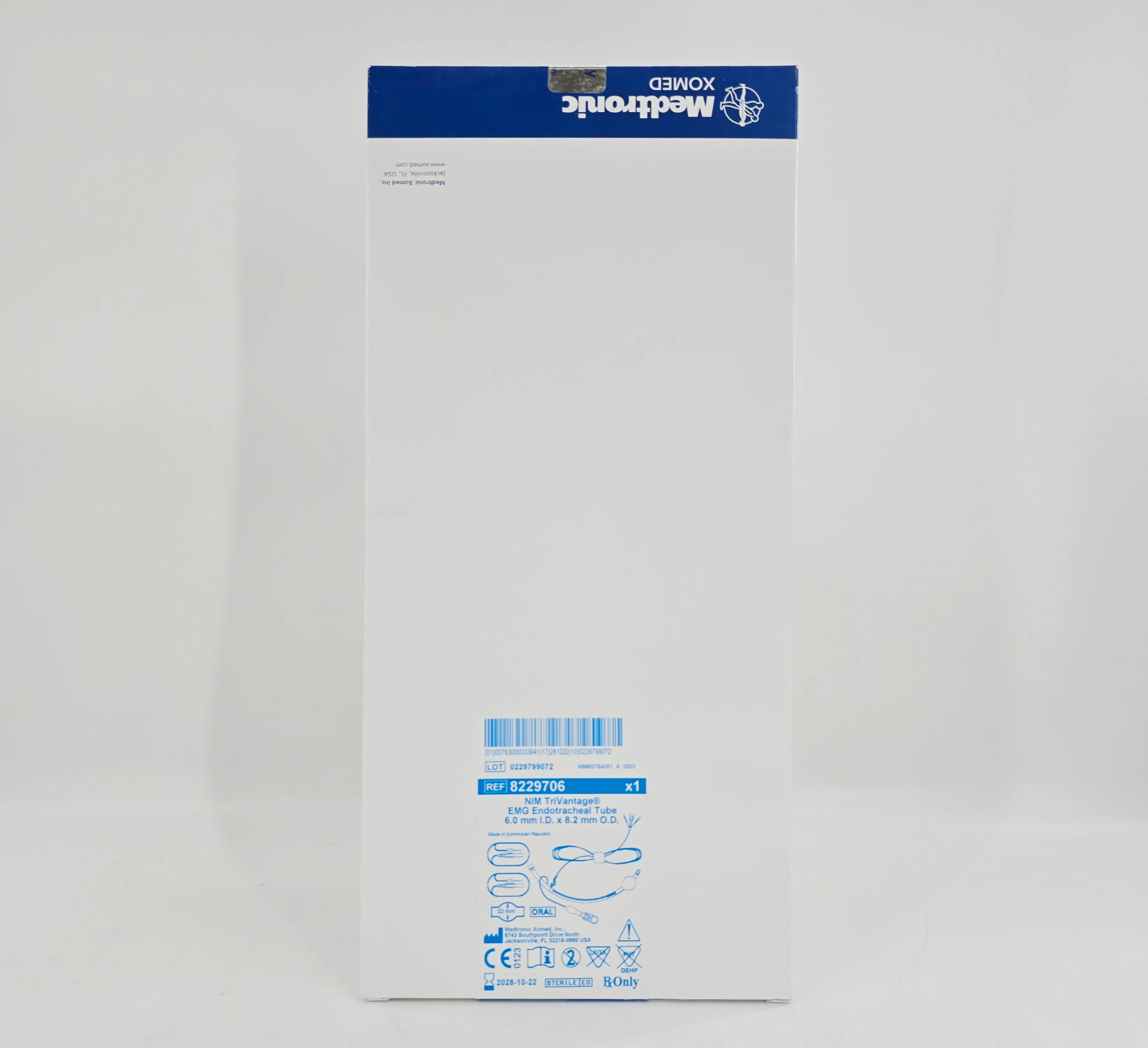 Medtronic 8229706 NIM TriVantage EMG Endotracheal Tube 6.0mm I.D. x 8.2mm O.D. 1/EA - Image 2