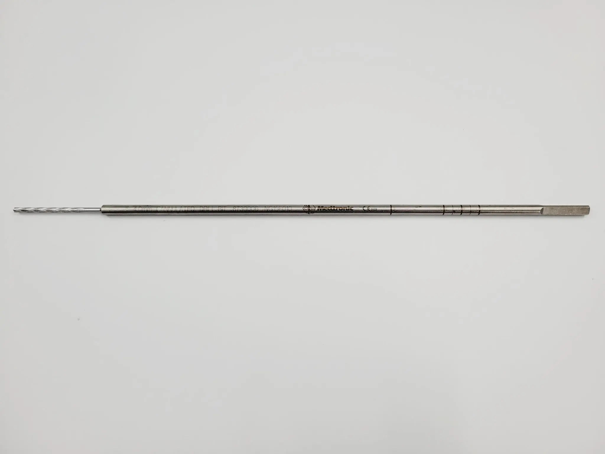 Medtronic 8730006 4.0mm Cannulated Drill Bit Orthopedic 13-1/4" - Image 2