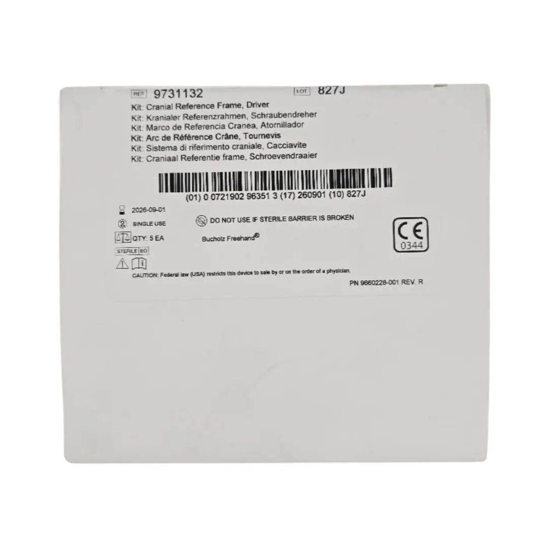 Medtronic 9731132 Bucholz Freehand Cranial Reference Frame Driver Kit ENT BX/5