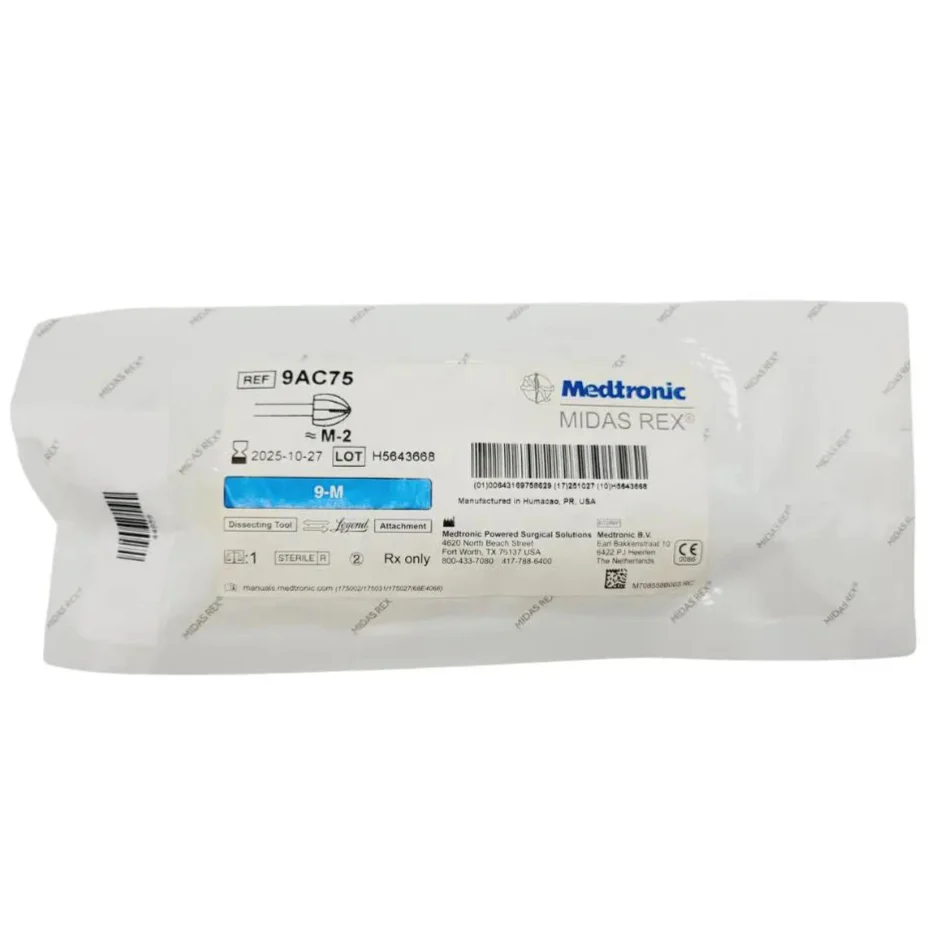 Medtronic 9AC75 Midas Rex 9-M Legend Burr Attachment 9cm x 7.5mm Surgical Drill