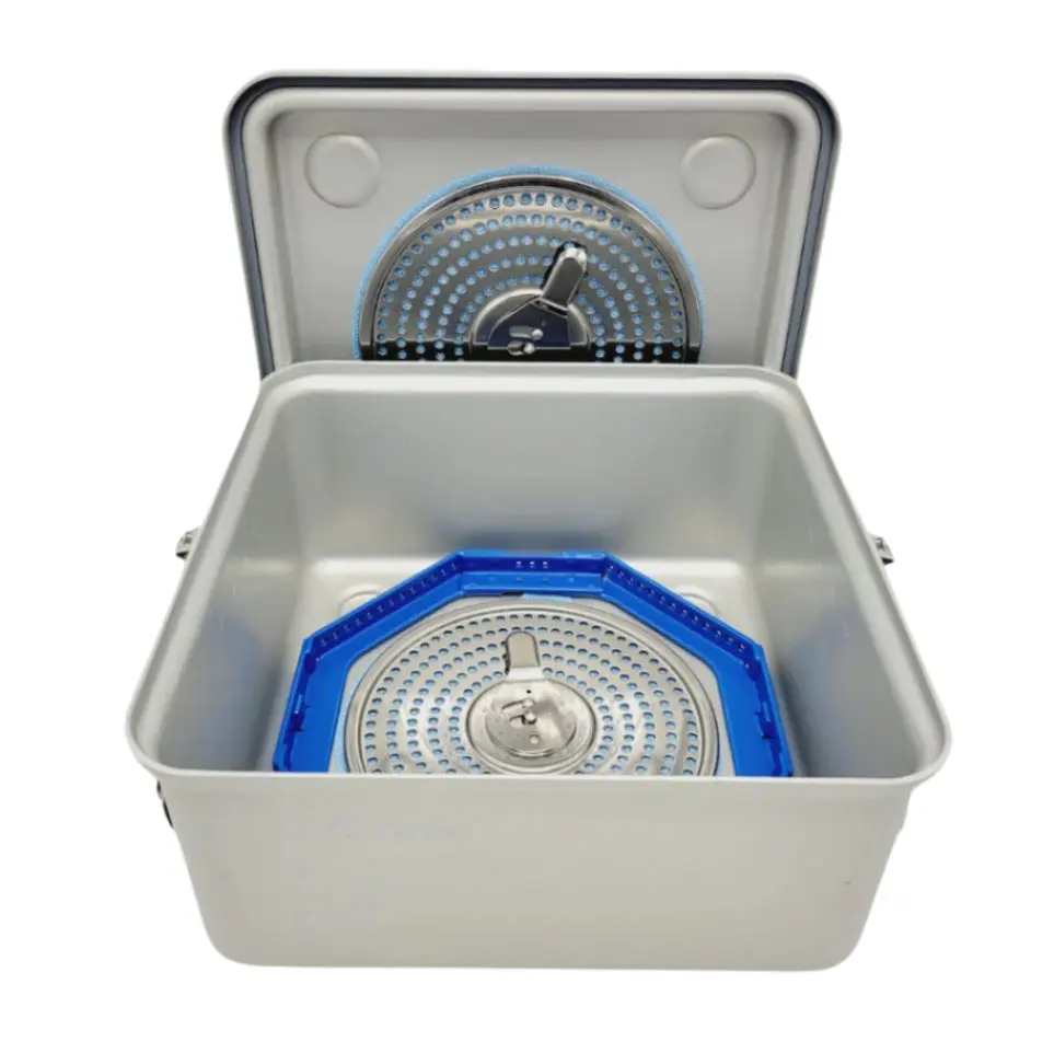 Medtronic CA800S Midas Rex MR8 Sterilization Case 11-1/4" x 11-1/4" x 6-1/4"