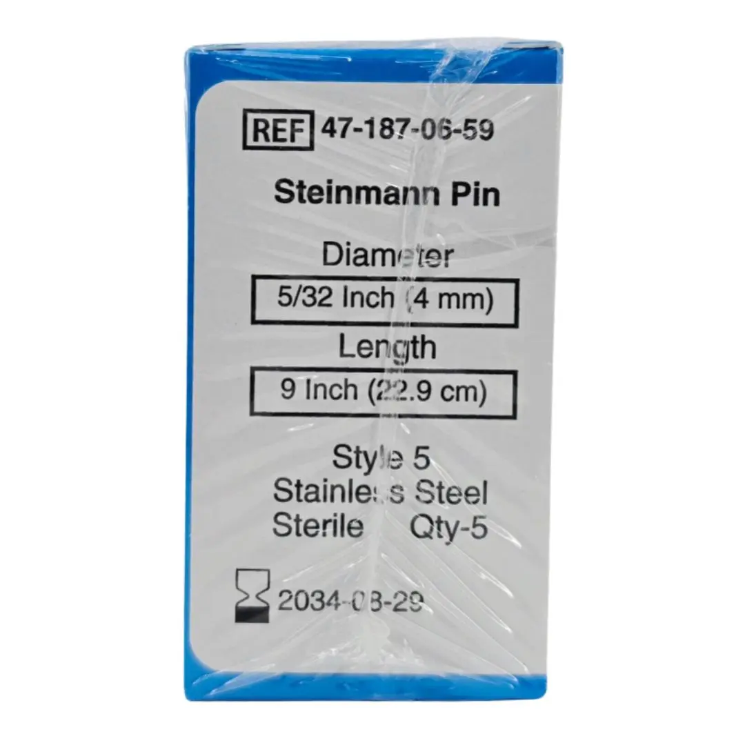Zimmer 47-187-06-59 Steinmann Pin 4mm x 9" Style 5 BX/5
