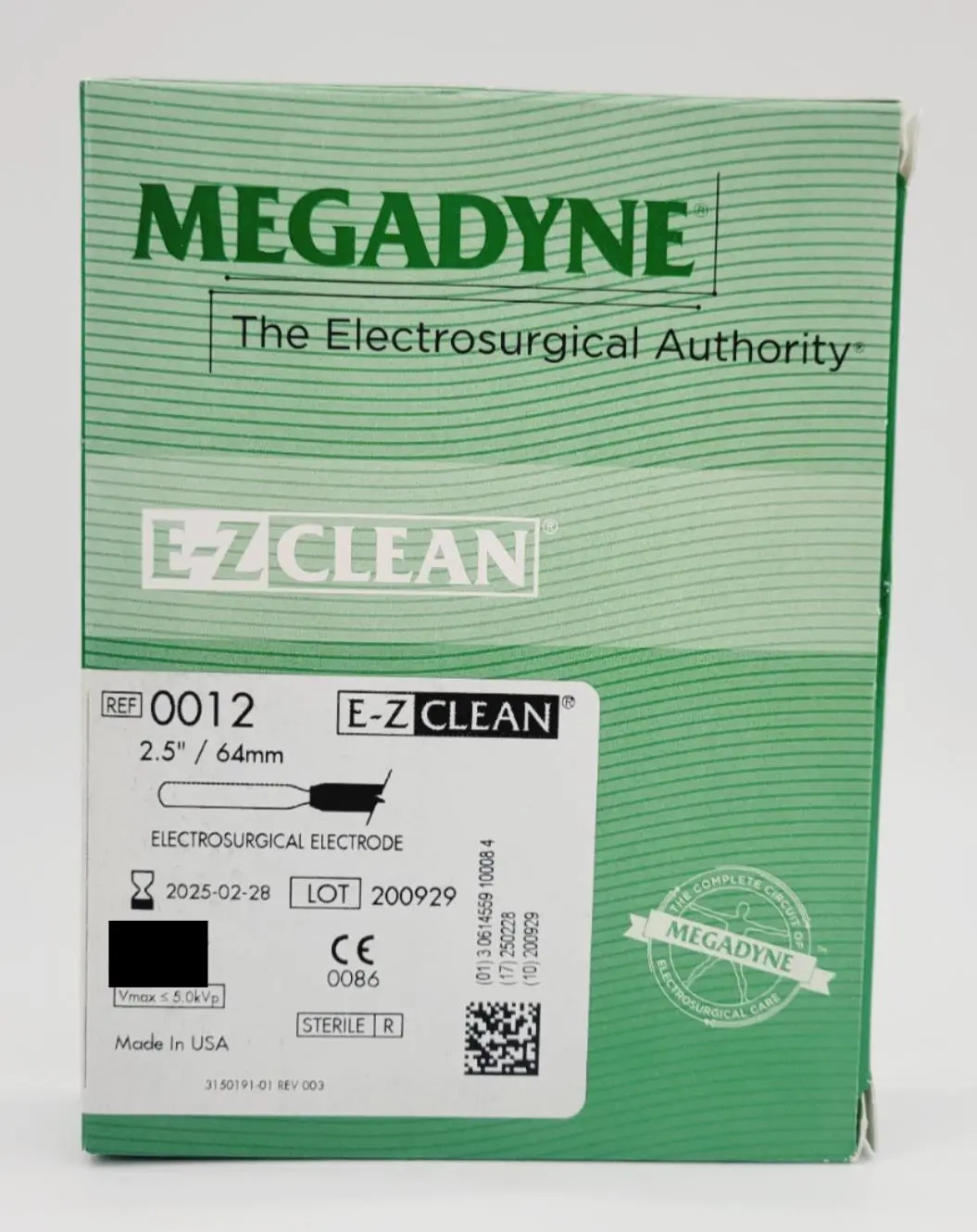 Megadyne 0012 Electrosurgical Electrodes E-Z Clean Blade 2.5 inch 12BX - Image 2