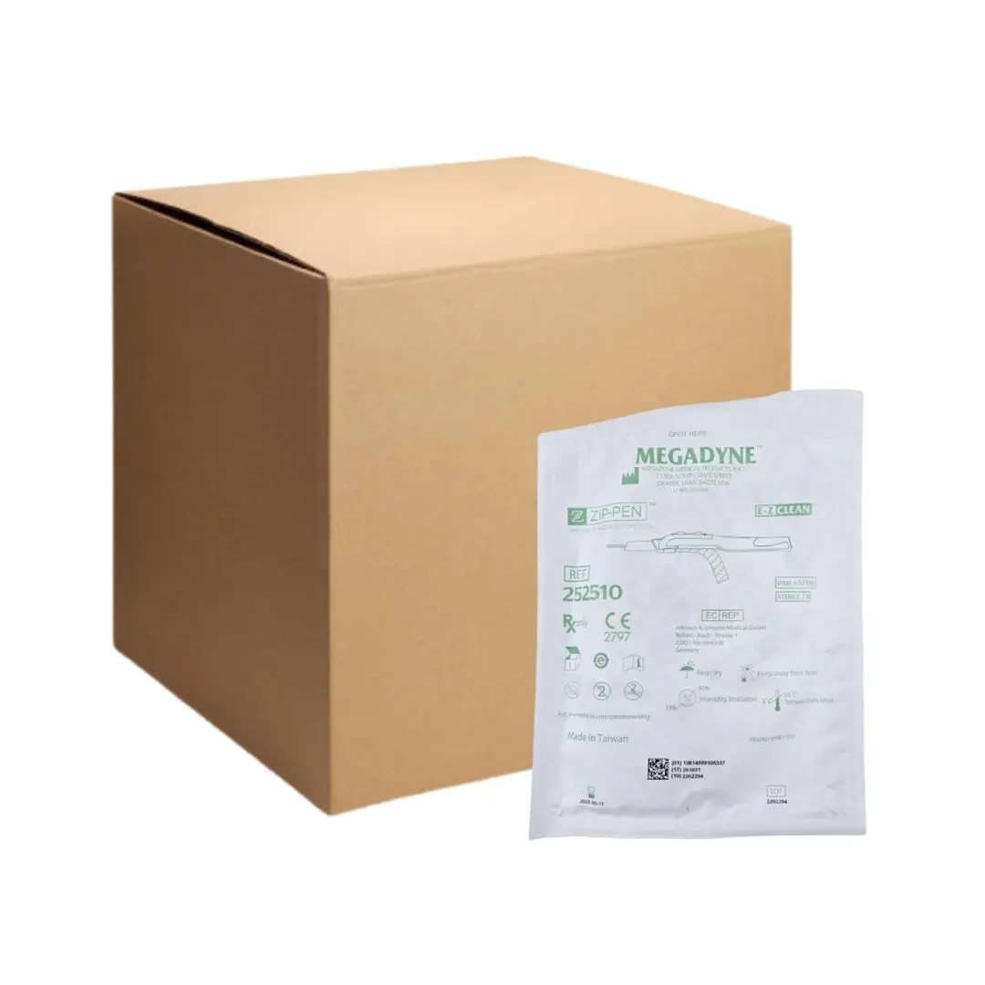 Megadyne 252510 Zip Pen Ergonomic Smoke Evacuation Pencil E-Z Clean 10' Tubing Case of 20