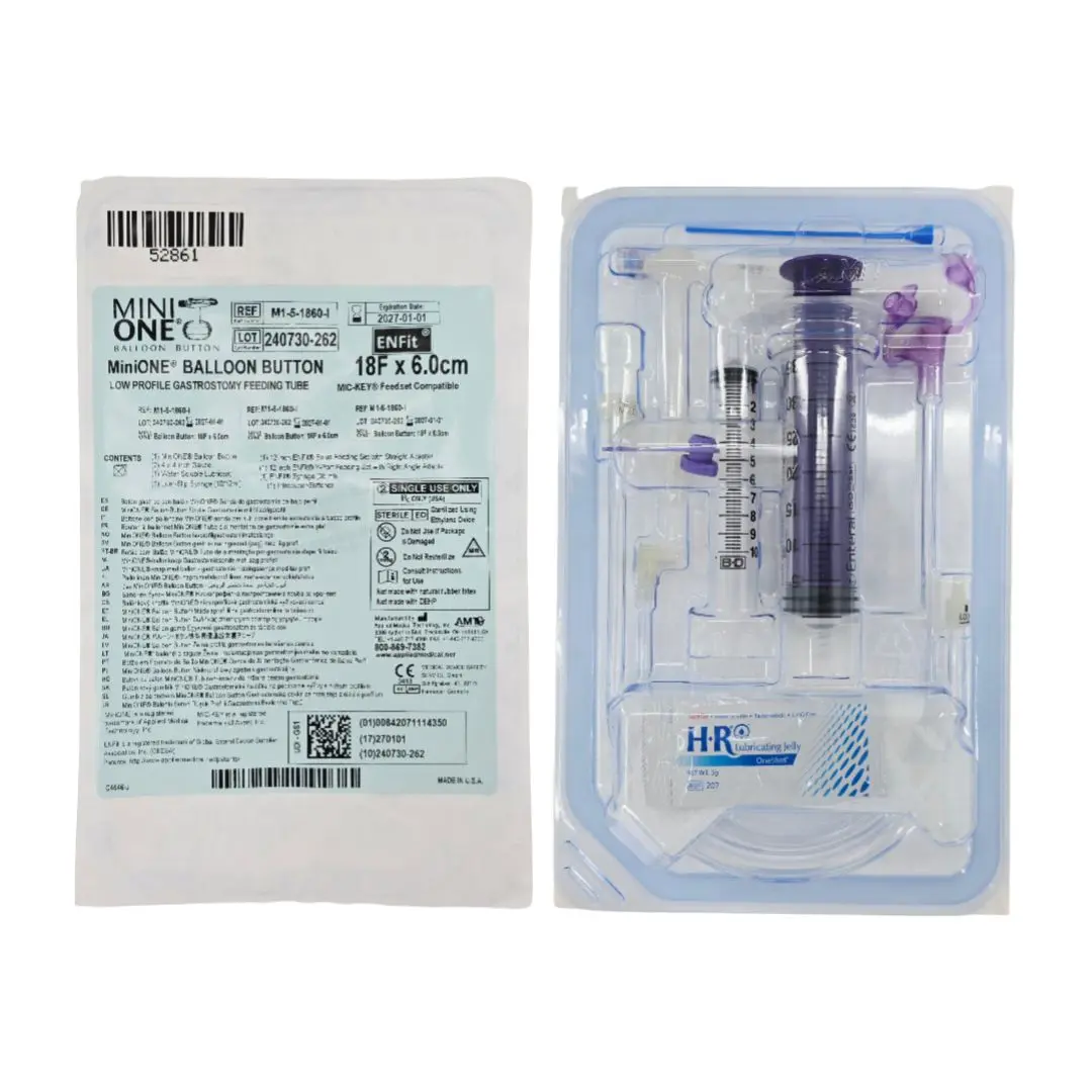 Applied Medical Tehcnology M1-5-1860-I 18Fr. x 6.0cm MiniONE Balloon Button Low Profile Feeding Device (ENFit), MDR