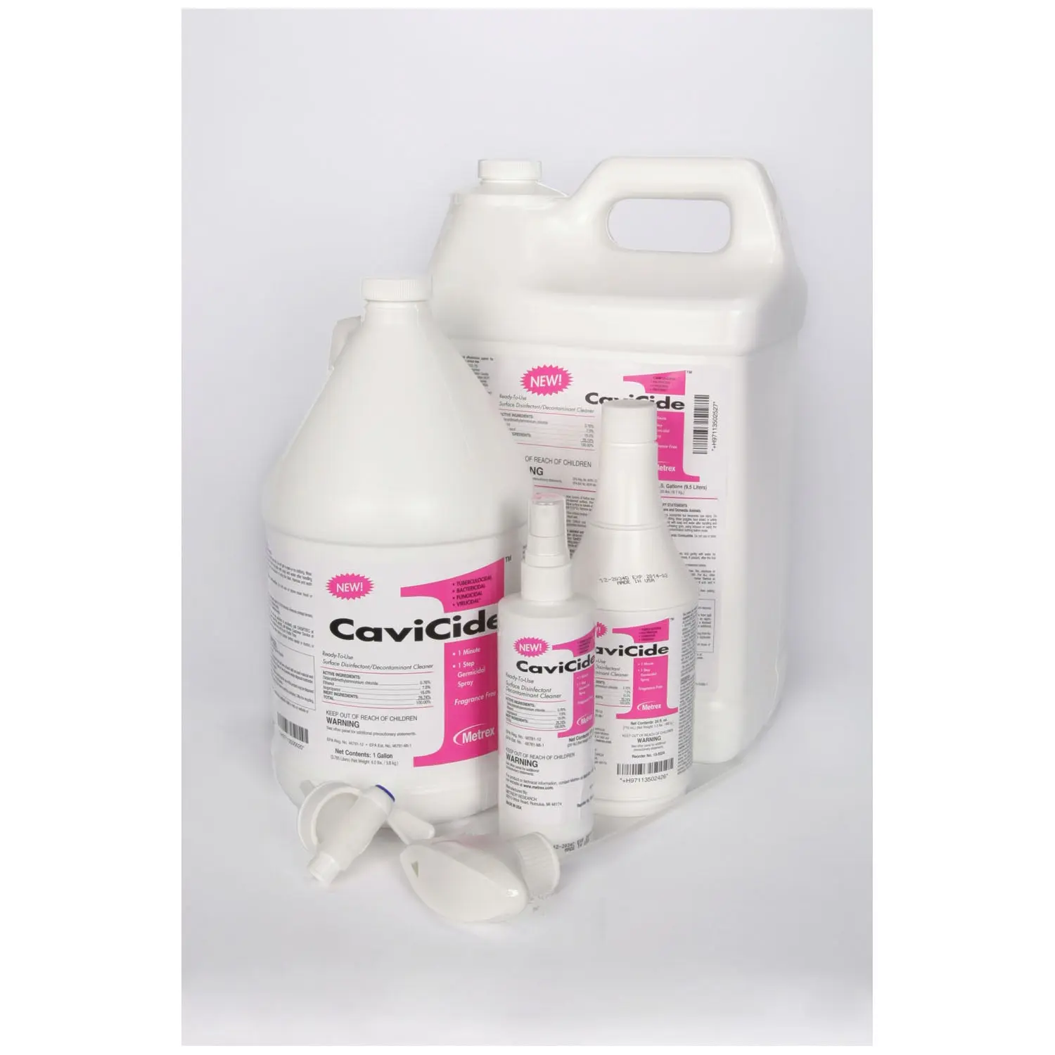 METREX 13-5025 CAVICIDE1 SURFACE DISINFECTANT CaviCide1, 2.5 Gallon, 2/cs (36 cs/plt)