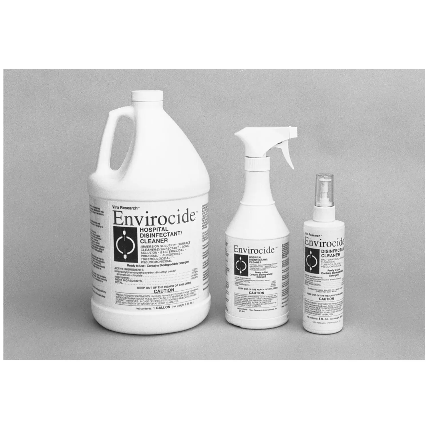 METREX 13-3324 ENVIROCIDE HOSPITAL SURFACE & INSTRUMENT DISINFECTANT/CLEANER Instrument Cleaner, 24 oz Bottle & Sprayer, 12/cs