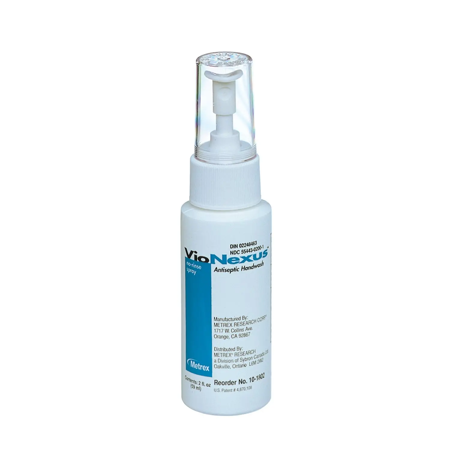 METREX 10-1800 VIONEXUS NO-RINSE SPRAY ANTISEPTIC HANDWASH VioNexus No Rinse Spray Handwash, 1 Liter, 6/cs (75 cs/plt) (Item on Manufacturer Backorder - Inventory Limited when Available)