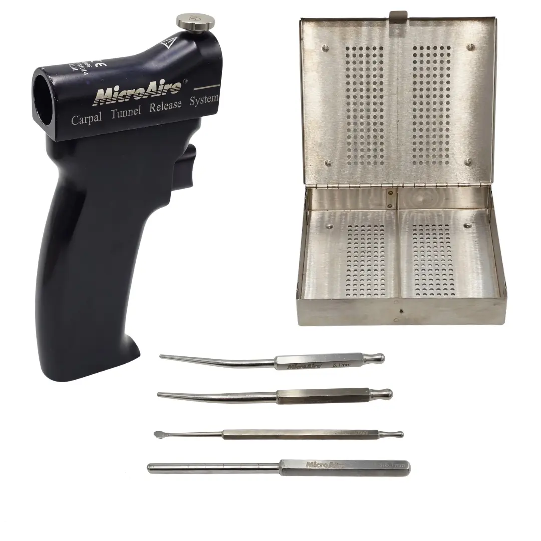 MicroAire Carpal Tunnel Release System 81017 w/ Handpiece & 4 Attachments