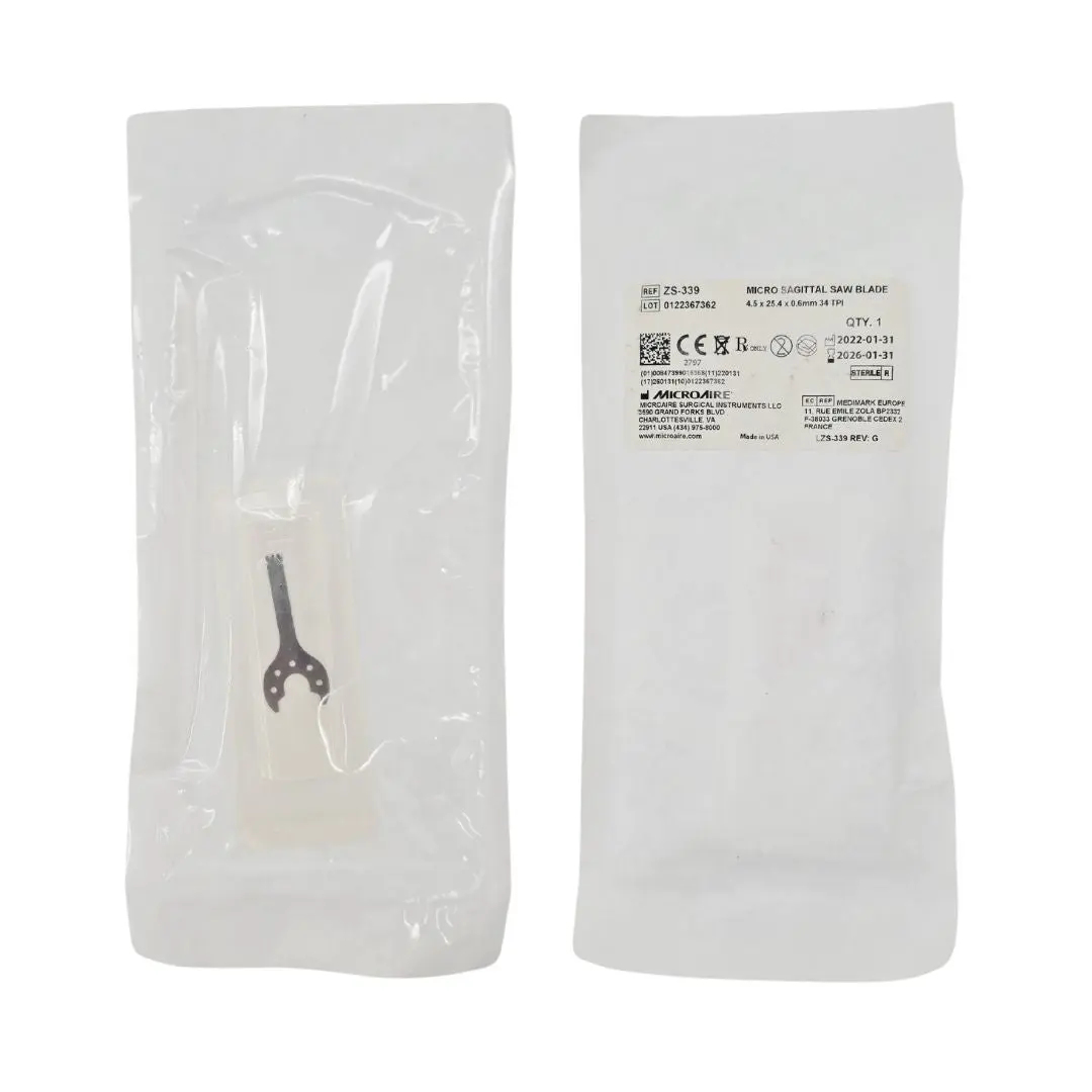MicroAire ZS-339 Micro Sagittal Saw Blade 4.5mm x 25.5mm x .4mm