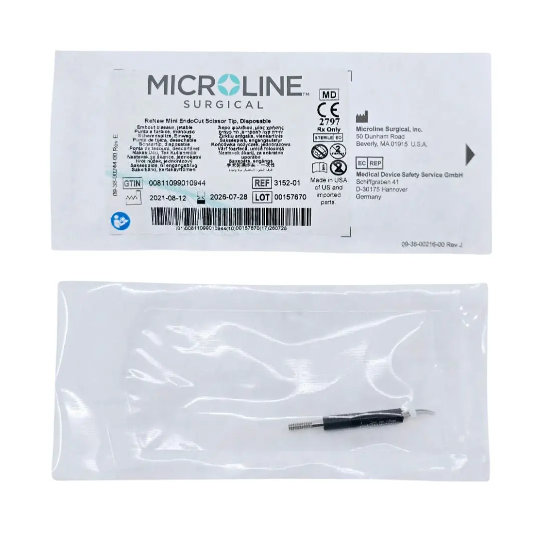 Microline Surgical 3152-01 ReNew Mini EndoCut Scissor Tip, Disposable