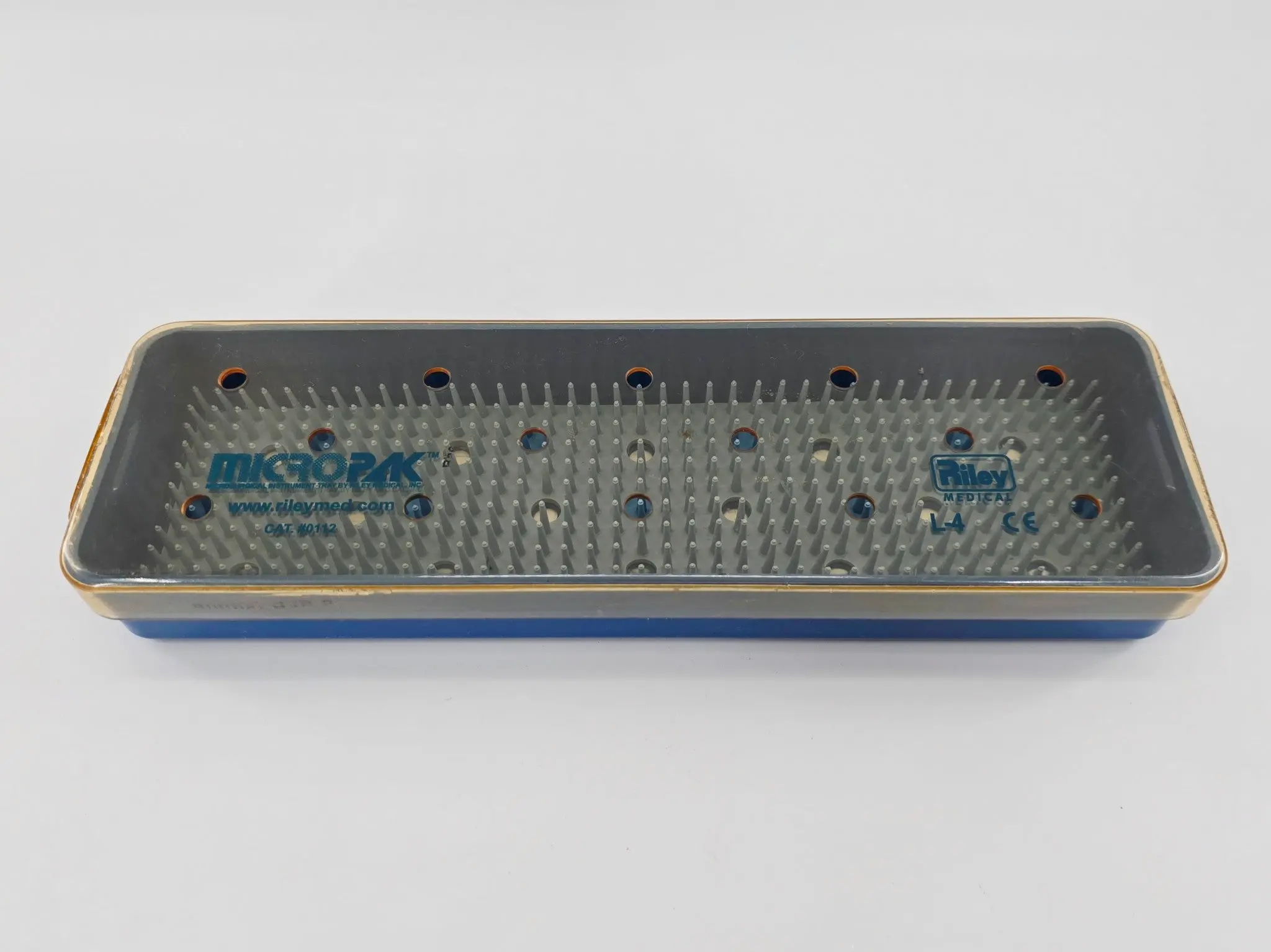 MicroPak 0112 Riley Instrument Sterilization Tray w/ Lid 2-1/2" x 9-3/4" x 1" - Image 3