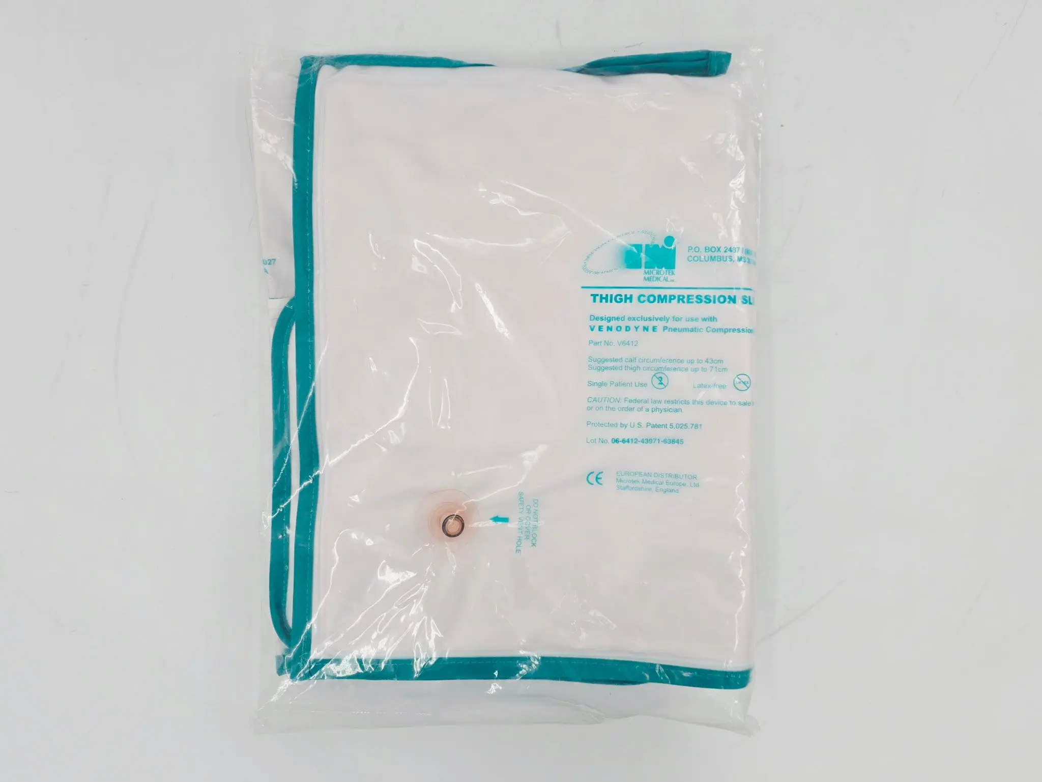 Microtek V6412 Thigh Sleeve for Venodyne Pneumatic Compression System - Image 2