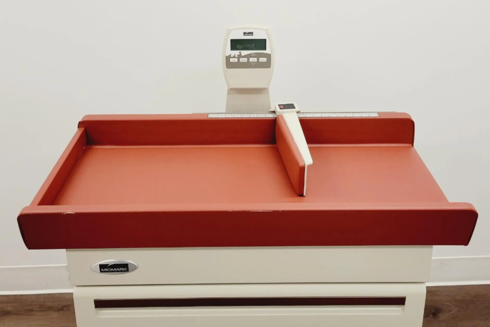 Midmark 640 Pediatric Examination Table 40 Lb. Capacity Scale Cranberry - Image 2