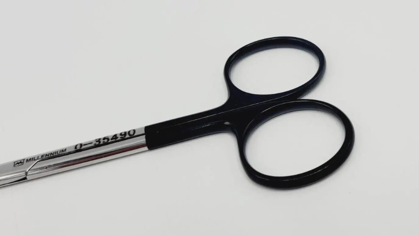 Millennium Surgical 0-35490 Supercut Curved Tenotomy Scissors 4-1/2" - Image 2