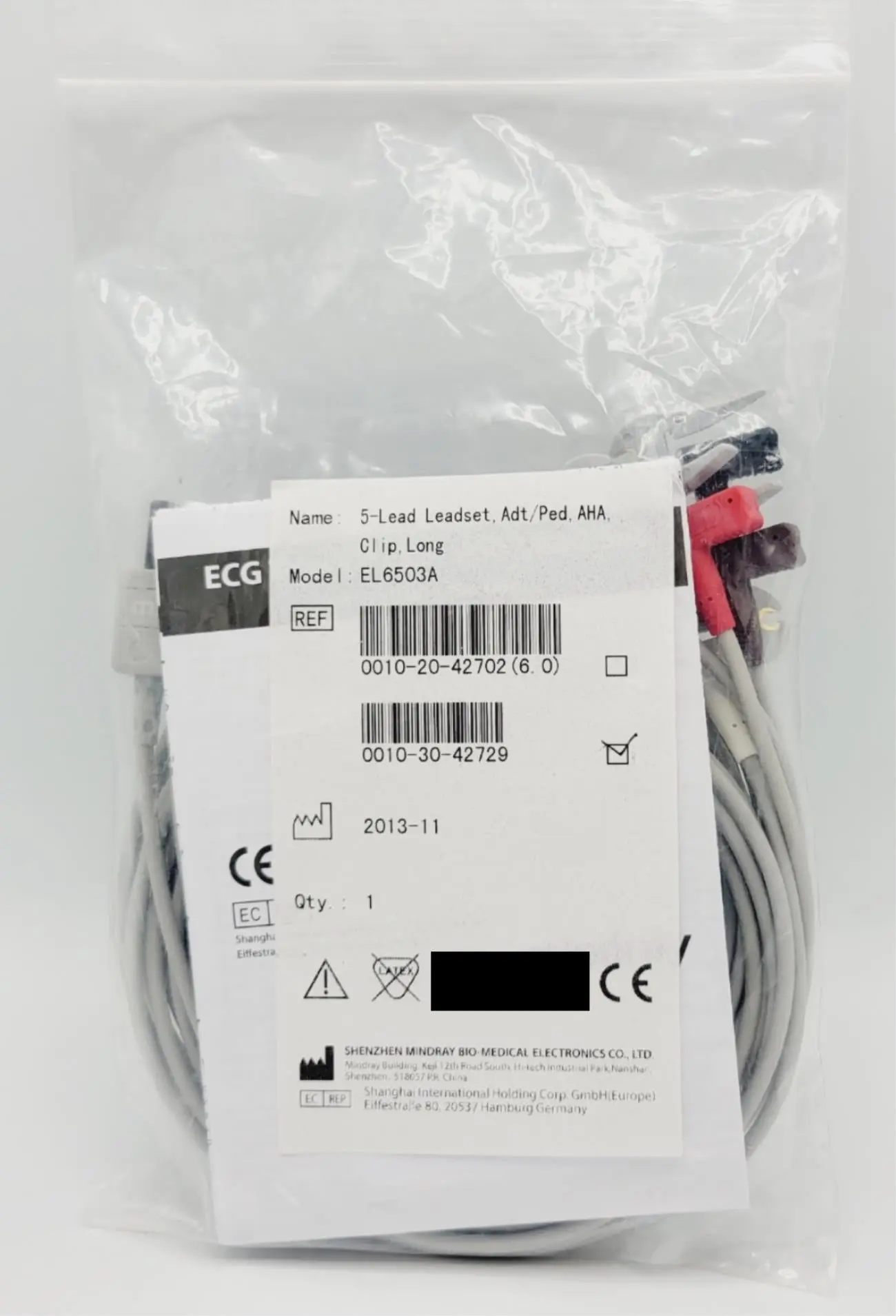 Mindray 0010-20-42702 5-Lead ECG Trunk Cable & Lead Set - Image 5
