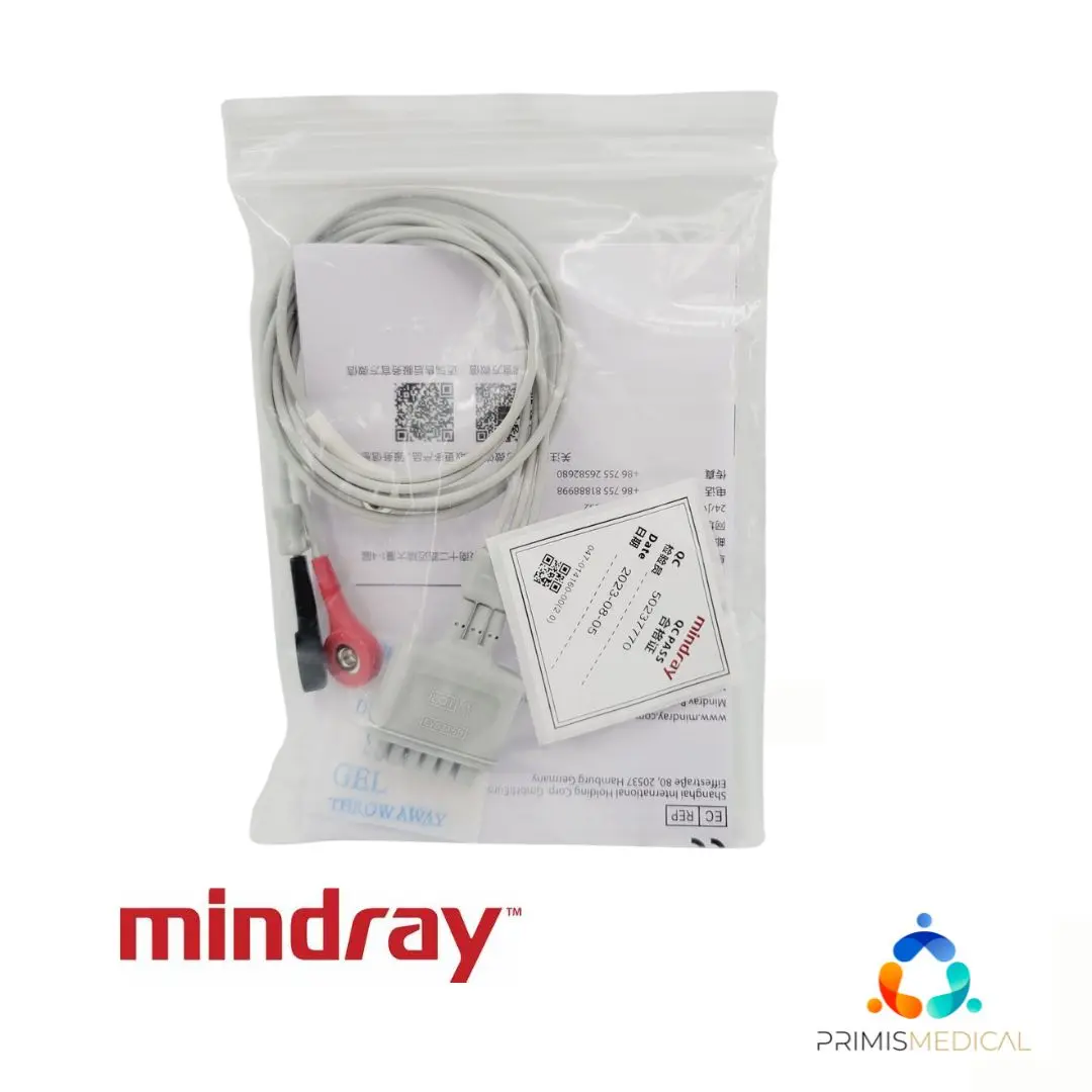Mindray 009-004772-00 3-Lead ECG Lead Wires, AHA, Pinch/Clip - 36" - Image 2