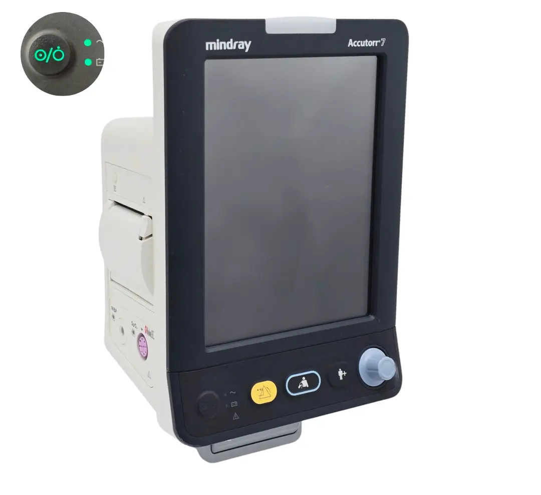 Mindray 6103F-PA00047 Vital Signs Monitor w/ Masimo SpO₂ & NIBP Accutorr 7
