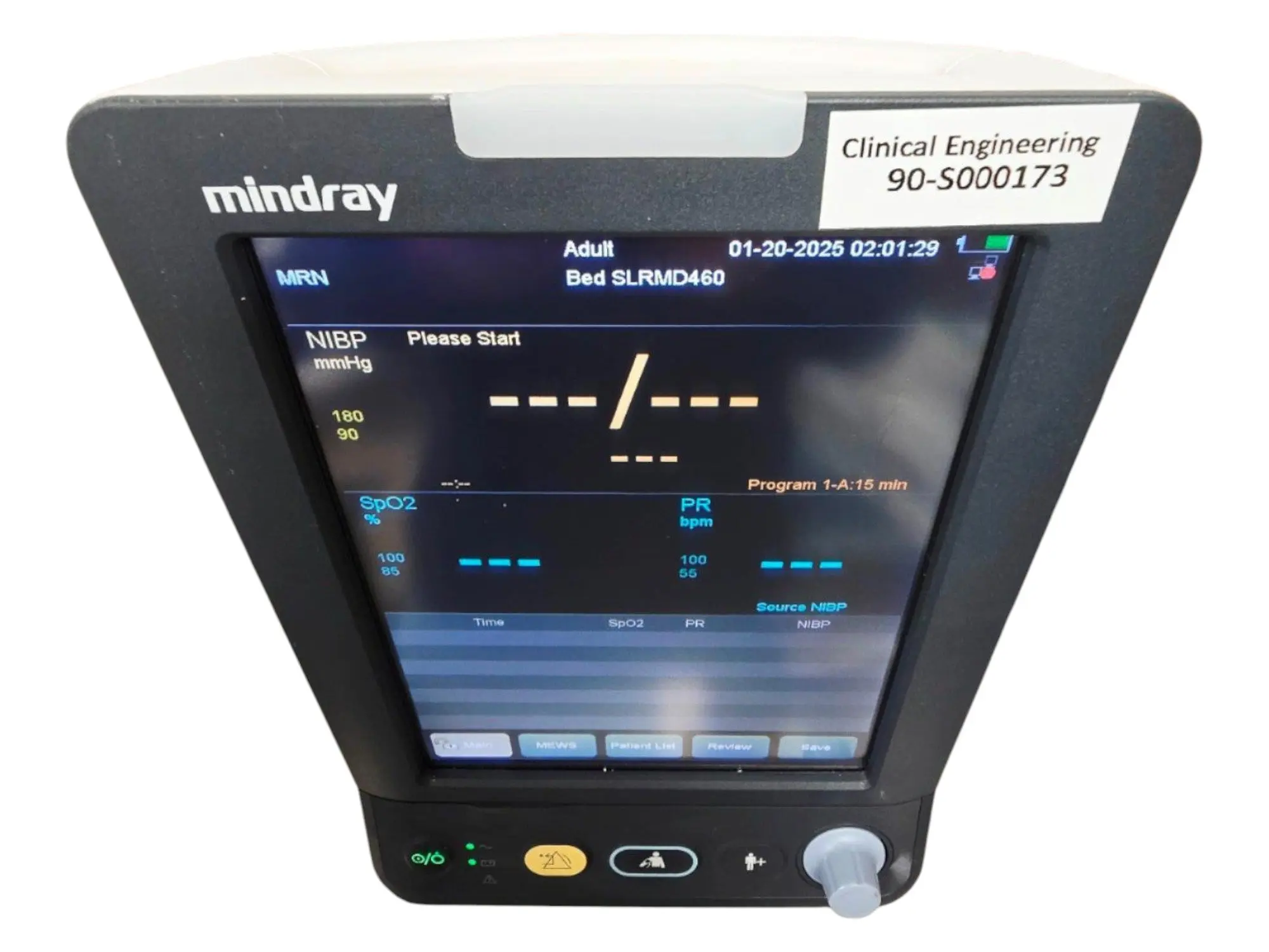 Mindray 6103F-PA00047 Vital Signs Monitor w/ Masimo SpO₂ & NIBP Accutorr 7 - Image 3