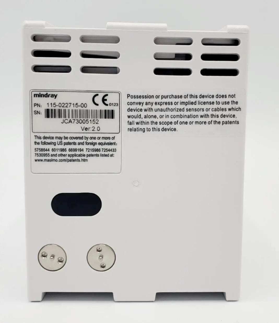 Mindray MPM Masimo Set Mortara Module SpO2/ ECG/ NIBP/ 2-IBP 2-Temp V 2.0 115-022715-00 - Image 3