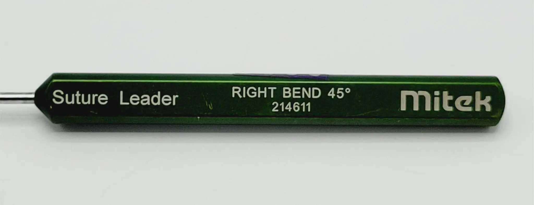 Mitek 214611 Arthroscopic Right Bend 45° Up Suture Leader 11-3/8" - Image 5