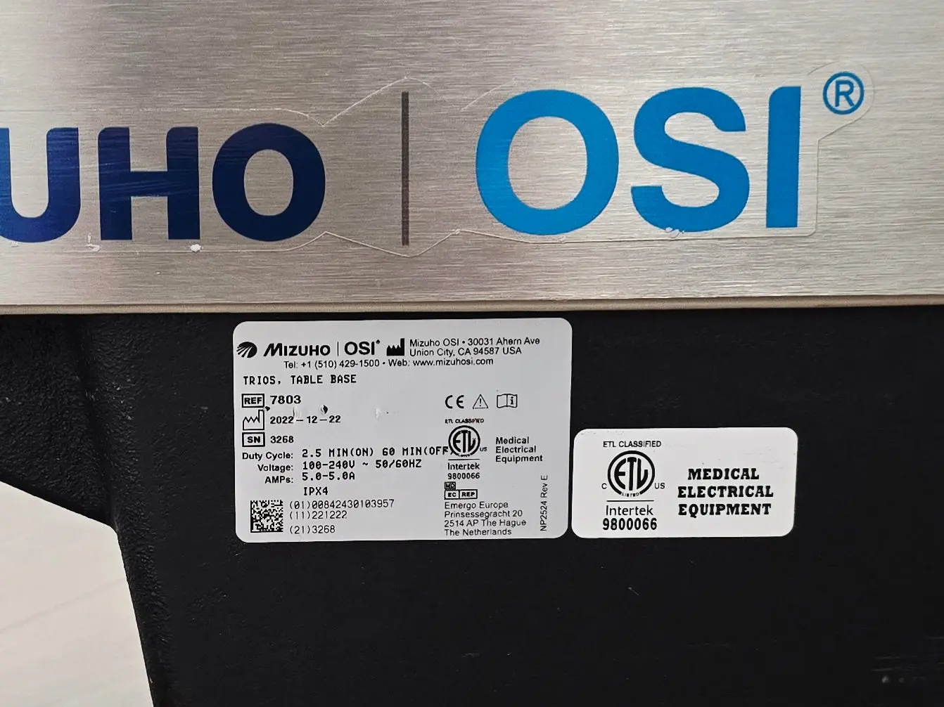 Mizuho OSI 7803 Trios Spinal Surgical Table System w/ Accessories Manufactured in 2022 - Image 14