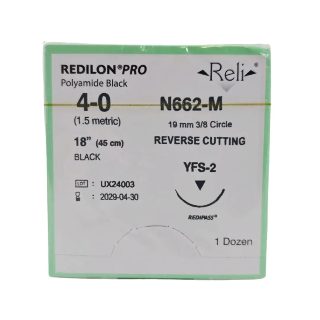 Myco N662-M Reli REDILON PRO 4-0 Black 4-0 YFS-2 1X18"Box of 12