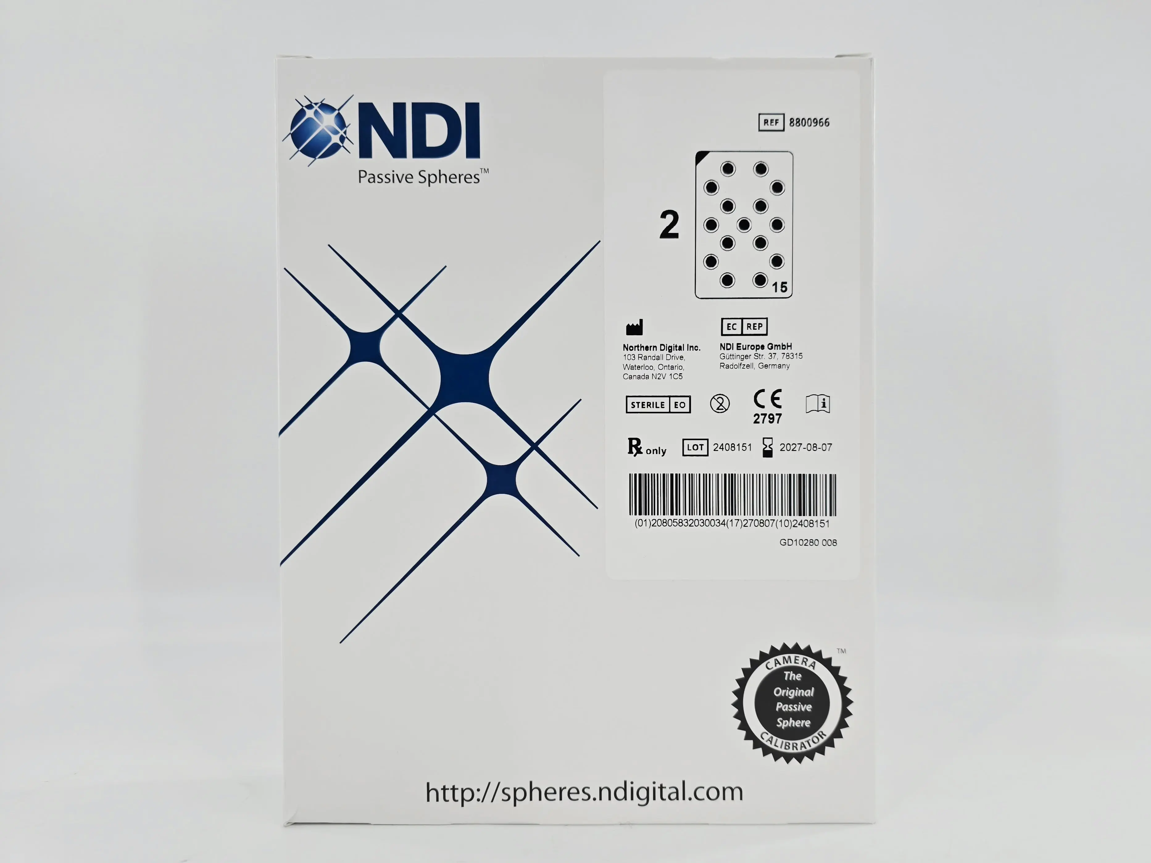 Medtronic NDI 8800966 Passive Spheres Procedure Trays BX/30 (15/PK, 2PK/BX) - Image 2