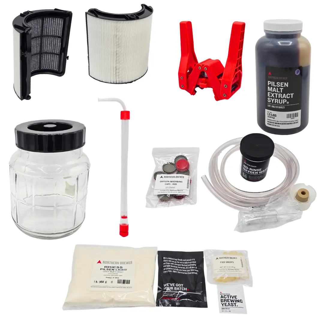 Northern Brewer Home Brewing Kit 1.4 Gal Fermentor Capper Siphon Bundle - Image 2