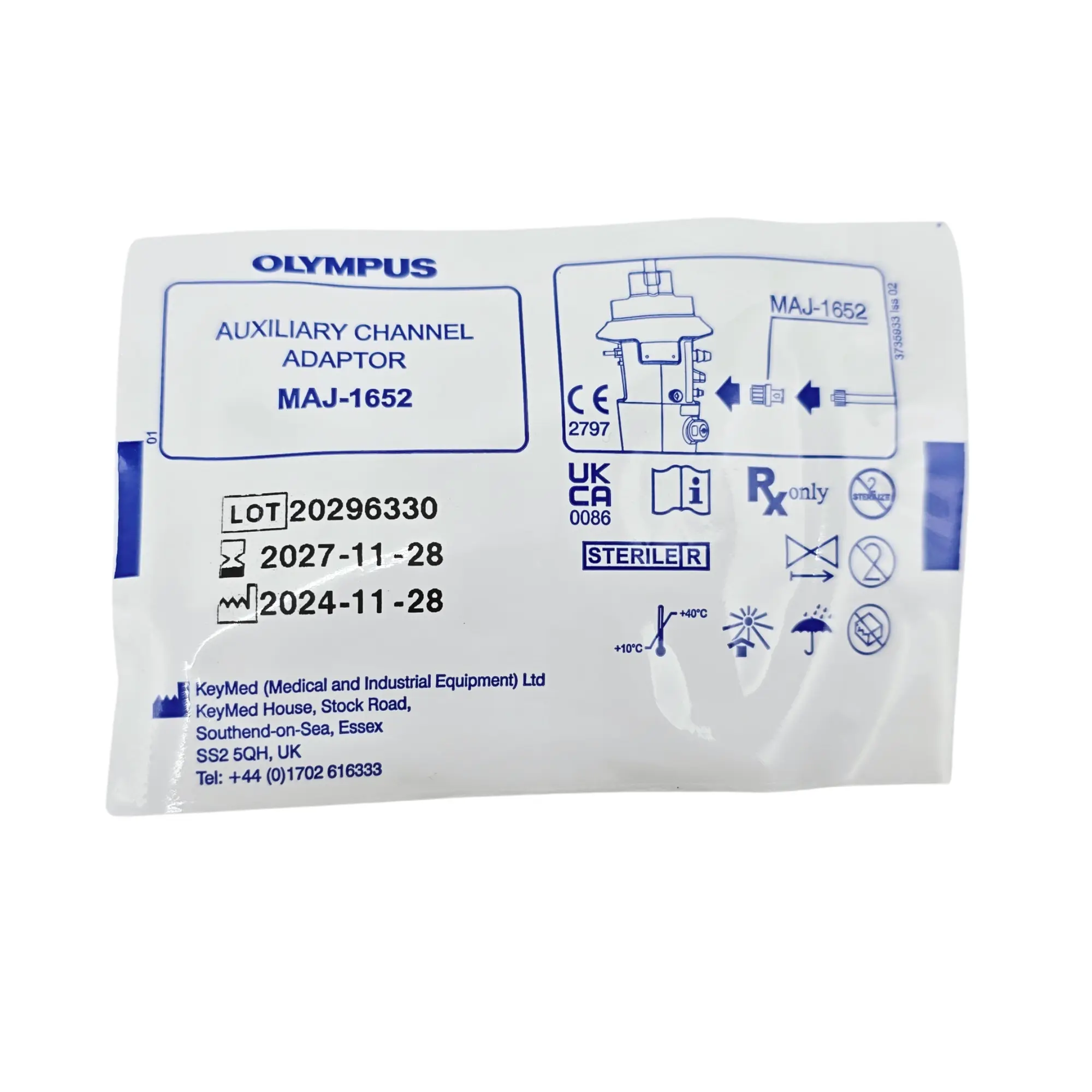 Olympus MAJ-1652 Auxiliary Channel Water Adaptor - For 180, 190, 240, & 290 Series Endoscopes - Image 2