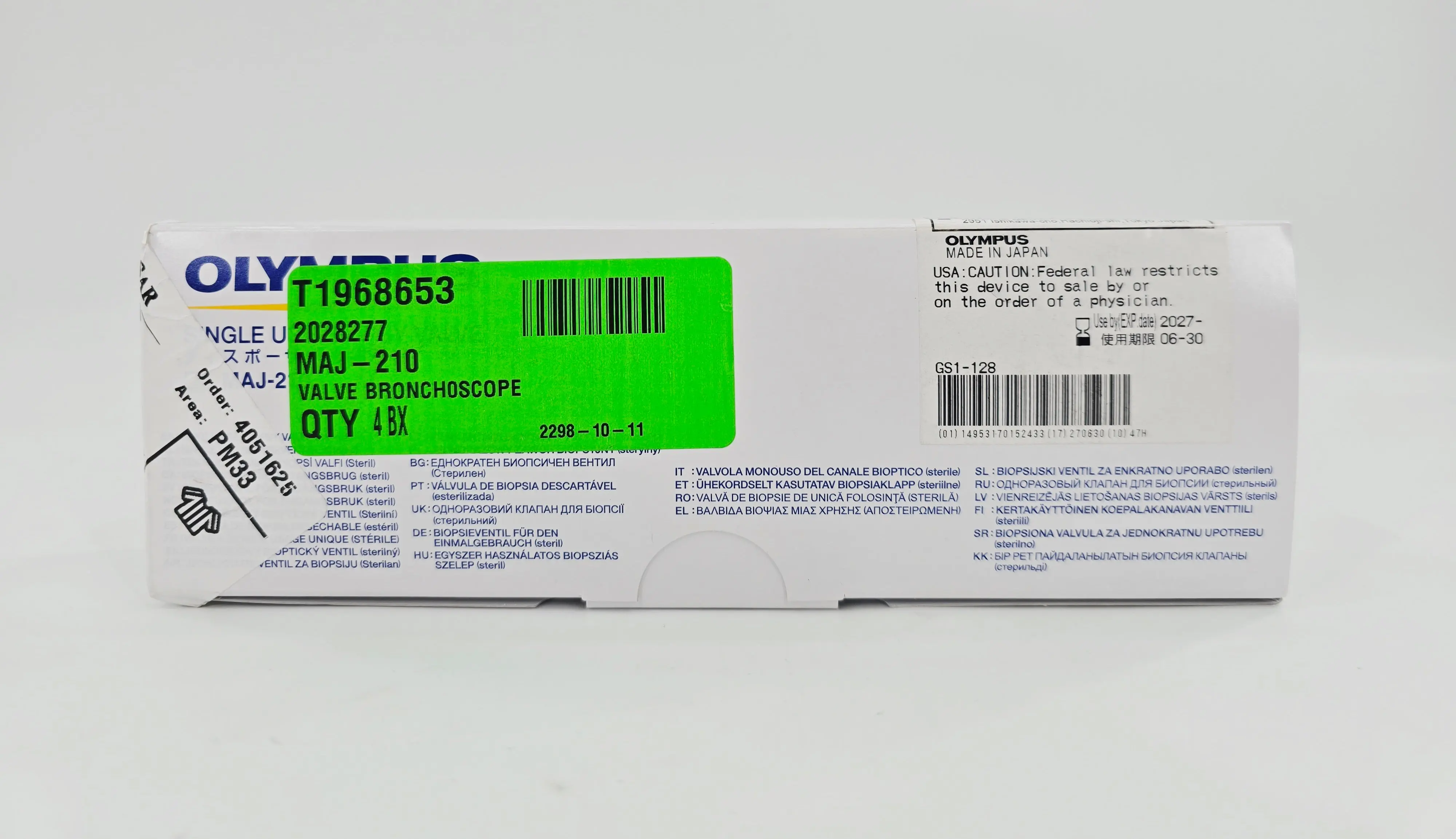 Olympus MAJ-210 Single Use Biopsy Valve BX/20 - Image 3